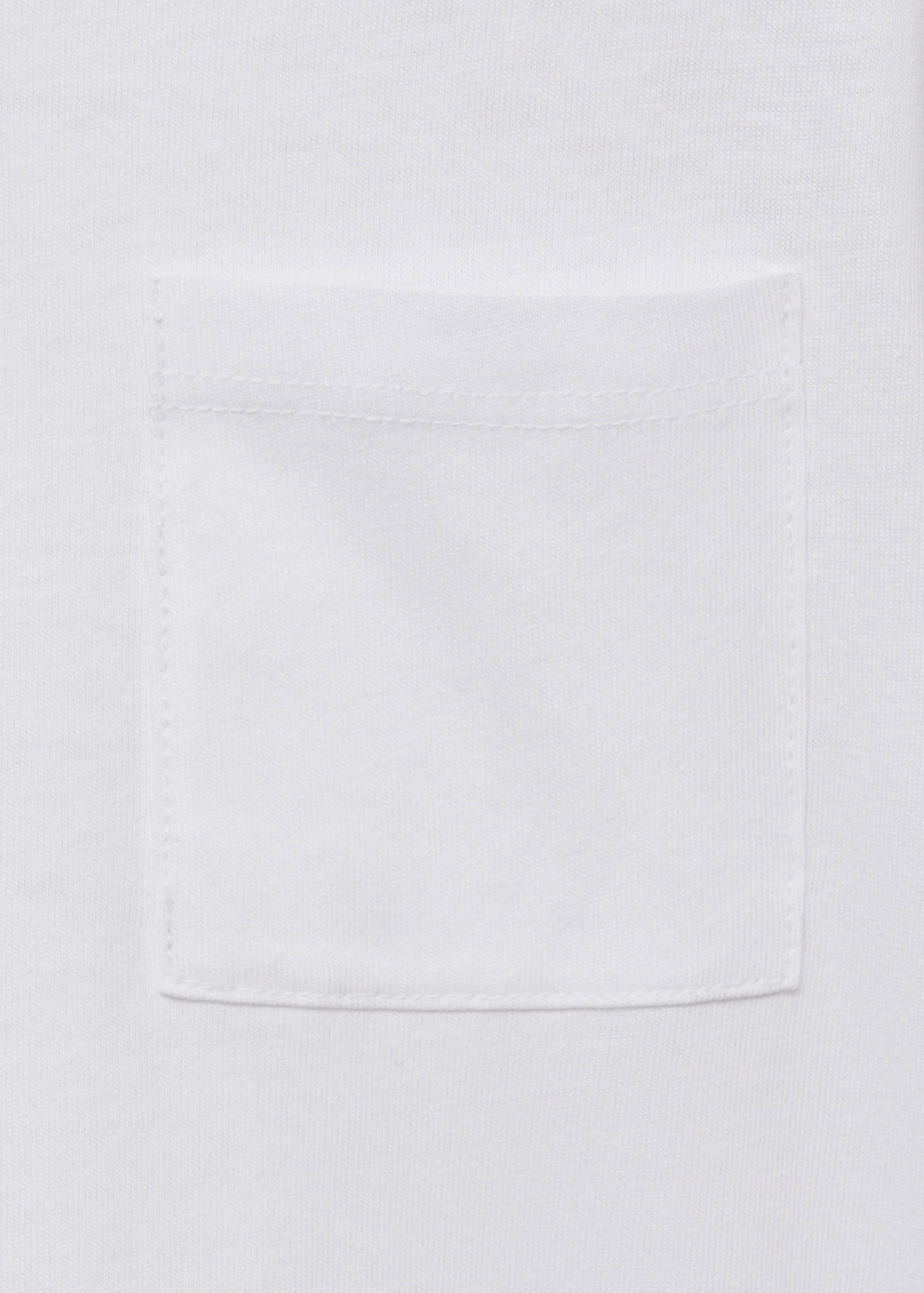 T-skjorte med lomme i bomull - Artikkeldetalj 8