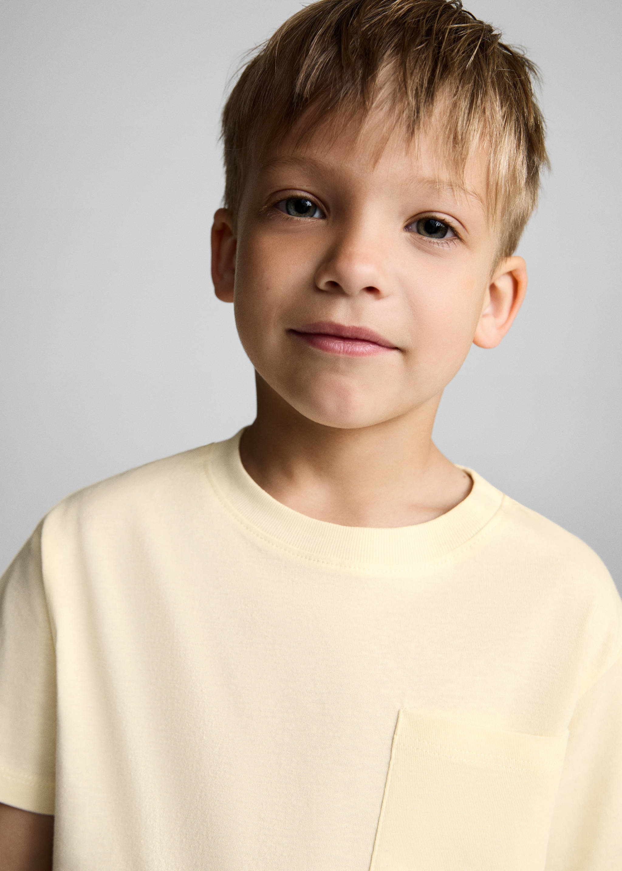 T-shirt algodão bolso - Pormenor do artigo 1