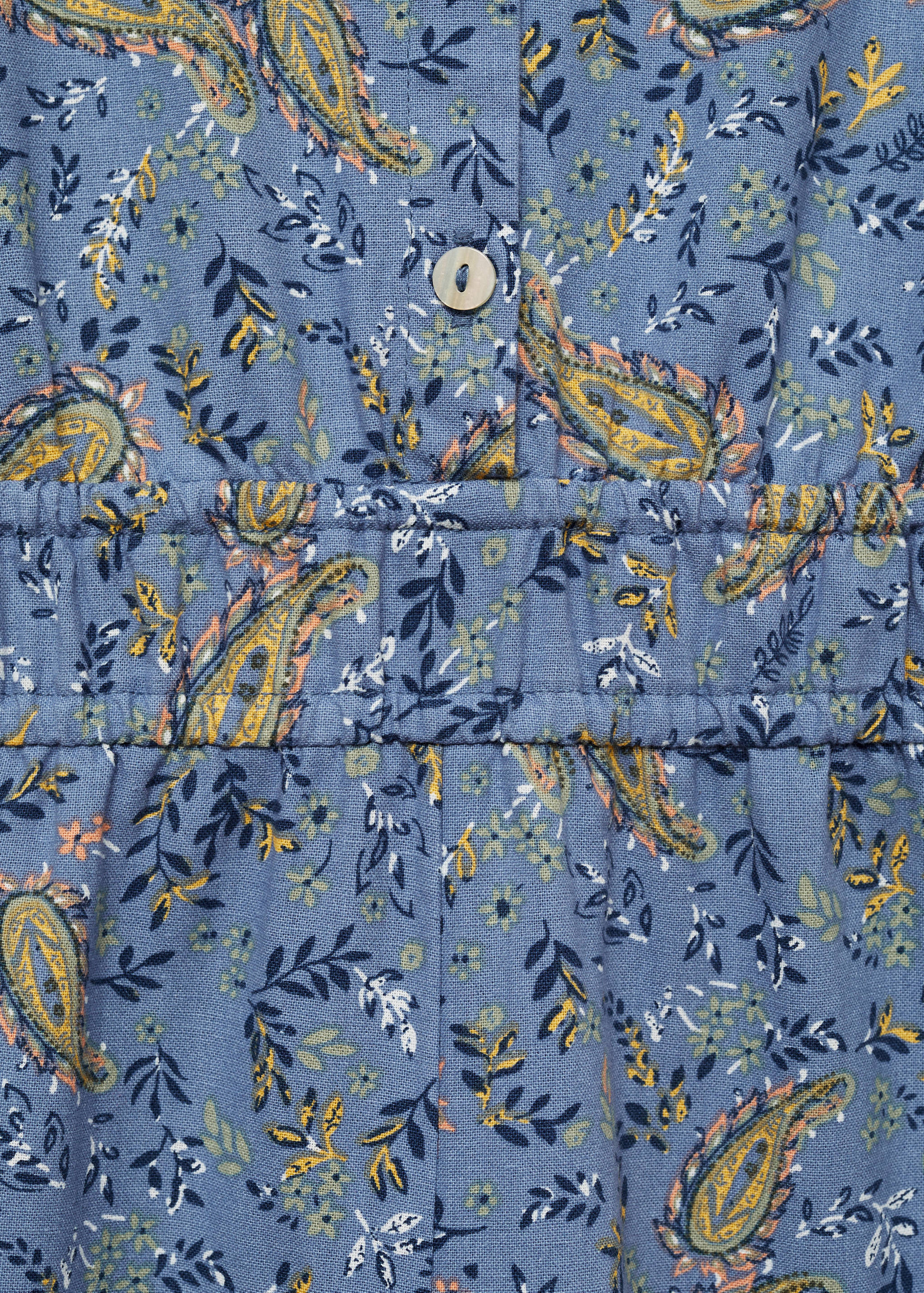 棉质印花连身裤 - null