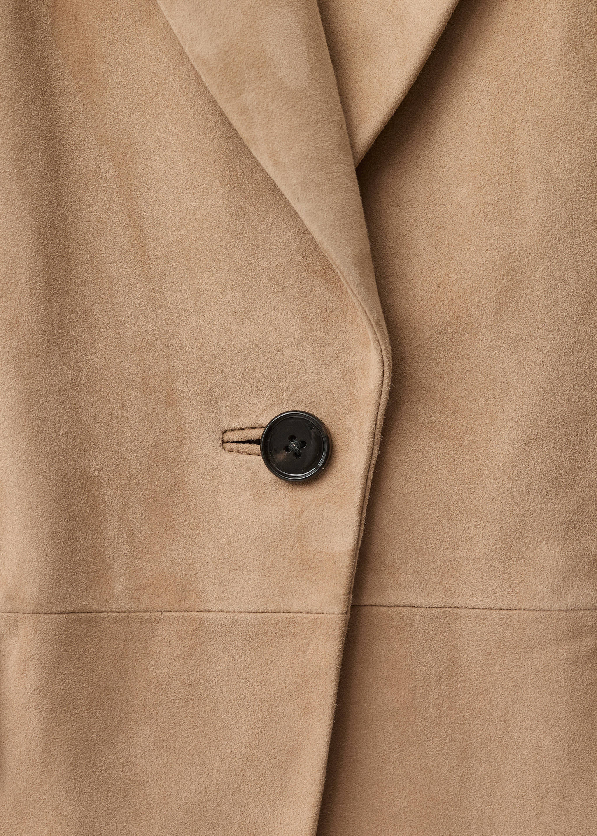 Fitted suede jacket - Details of the article 0