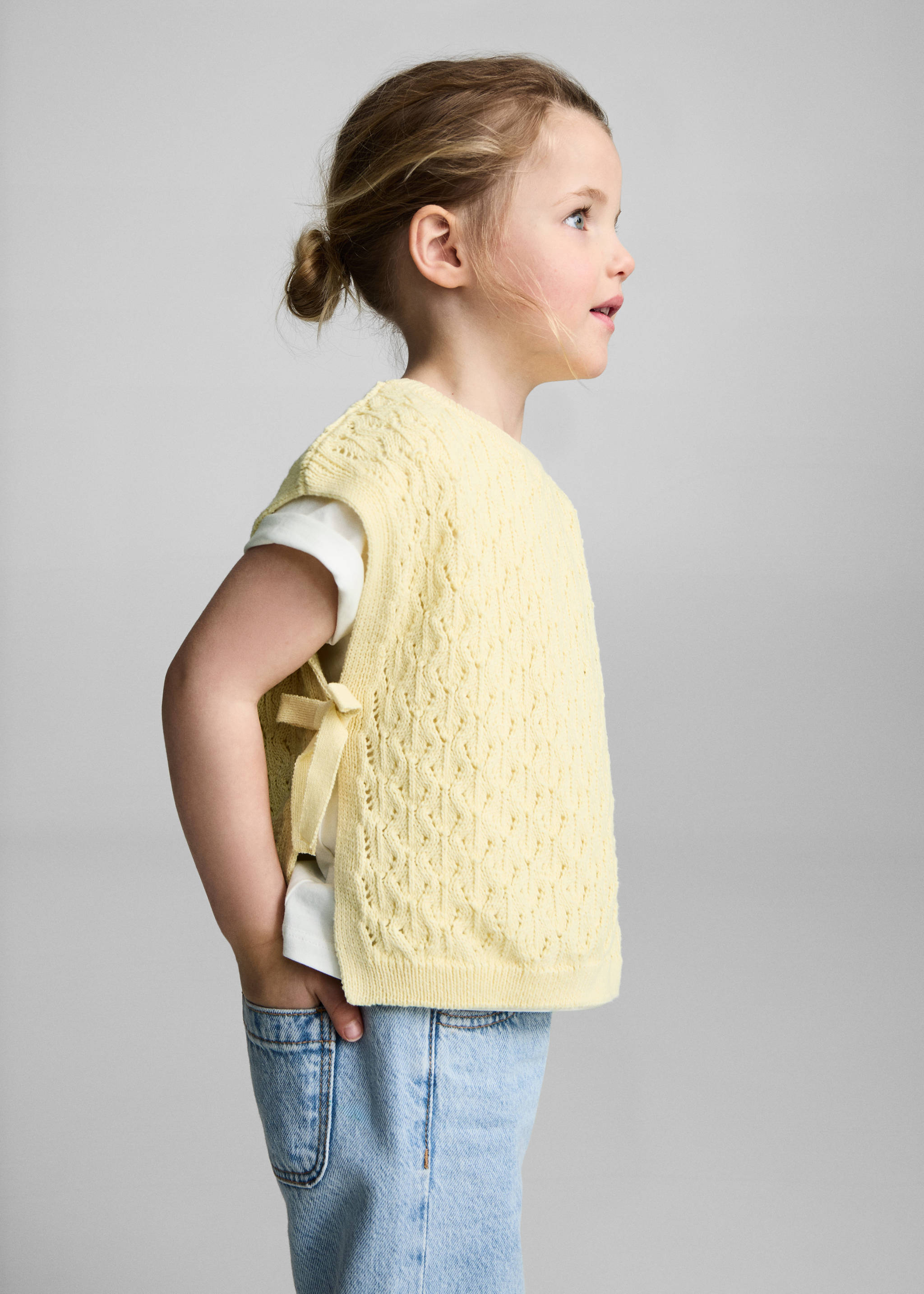 Жилет ажурной вязки - Деталь изделия 2