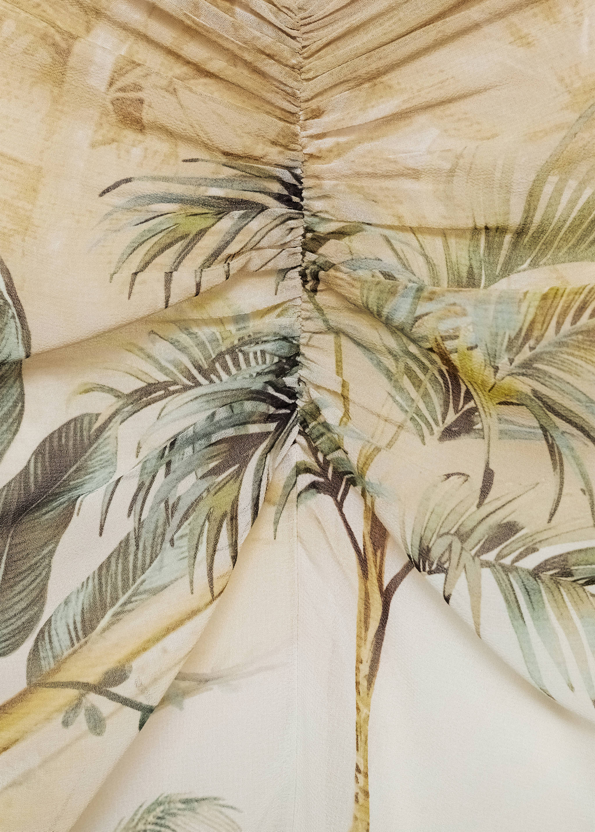 Tropical-print straight skirt - Details of the article 8