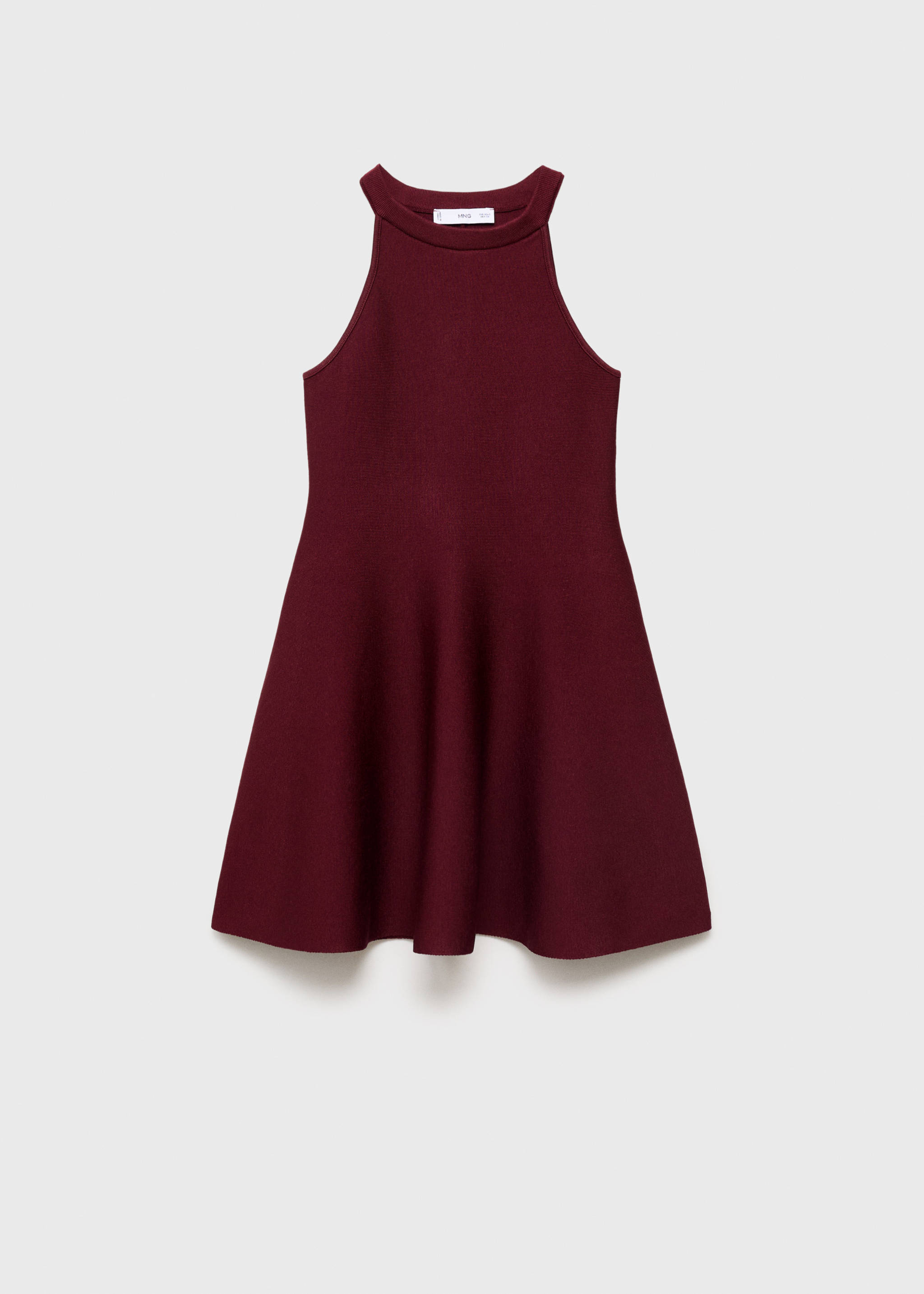 Short peplum knitted dress - Article without model