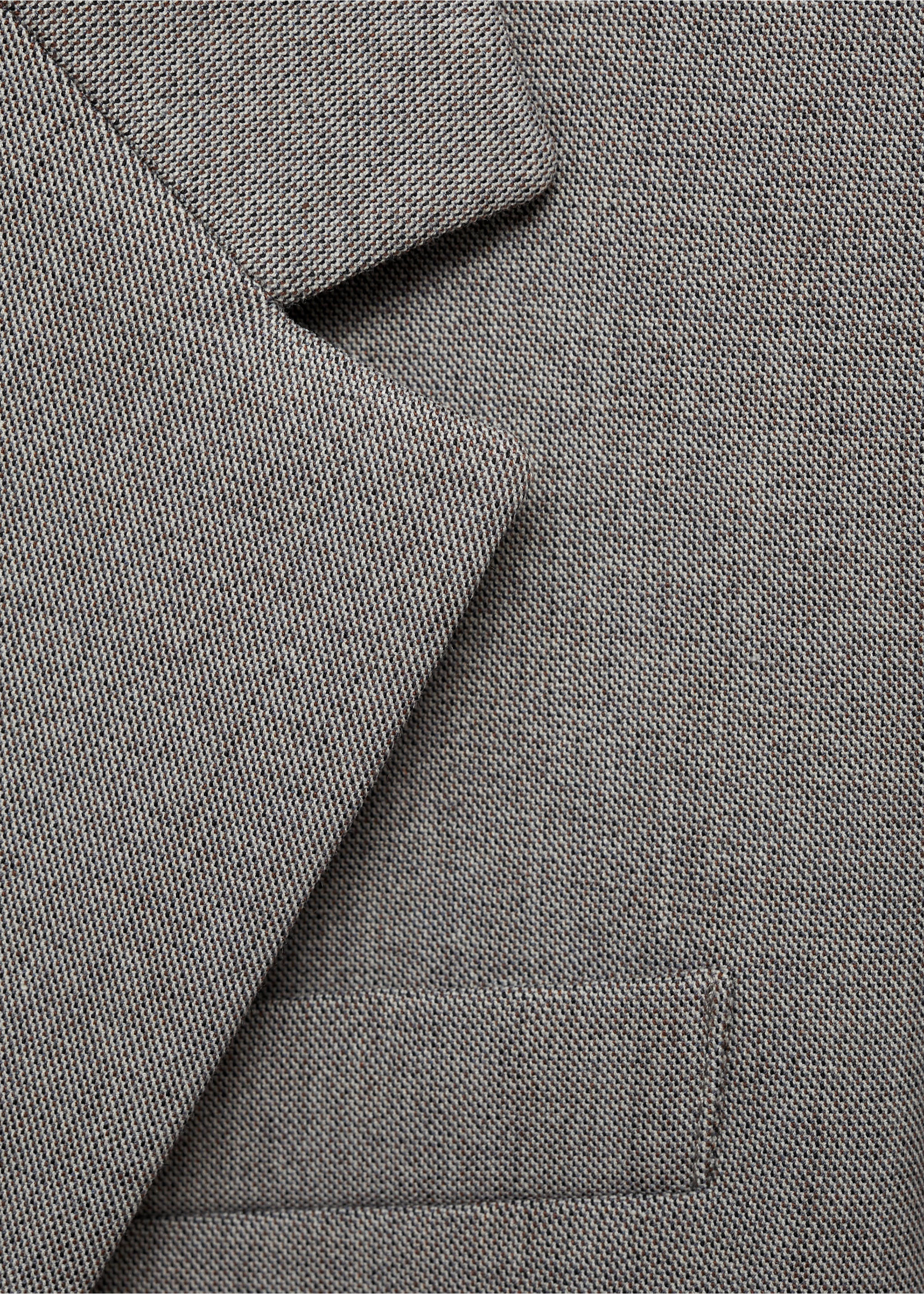 Blazer droit avec poches à rabat - Détail de l'article 8, Gris. Ref: 87085139-00.