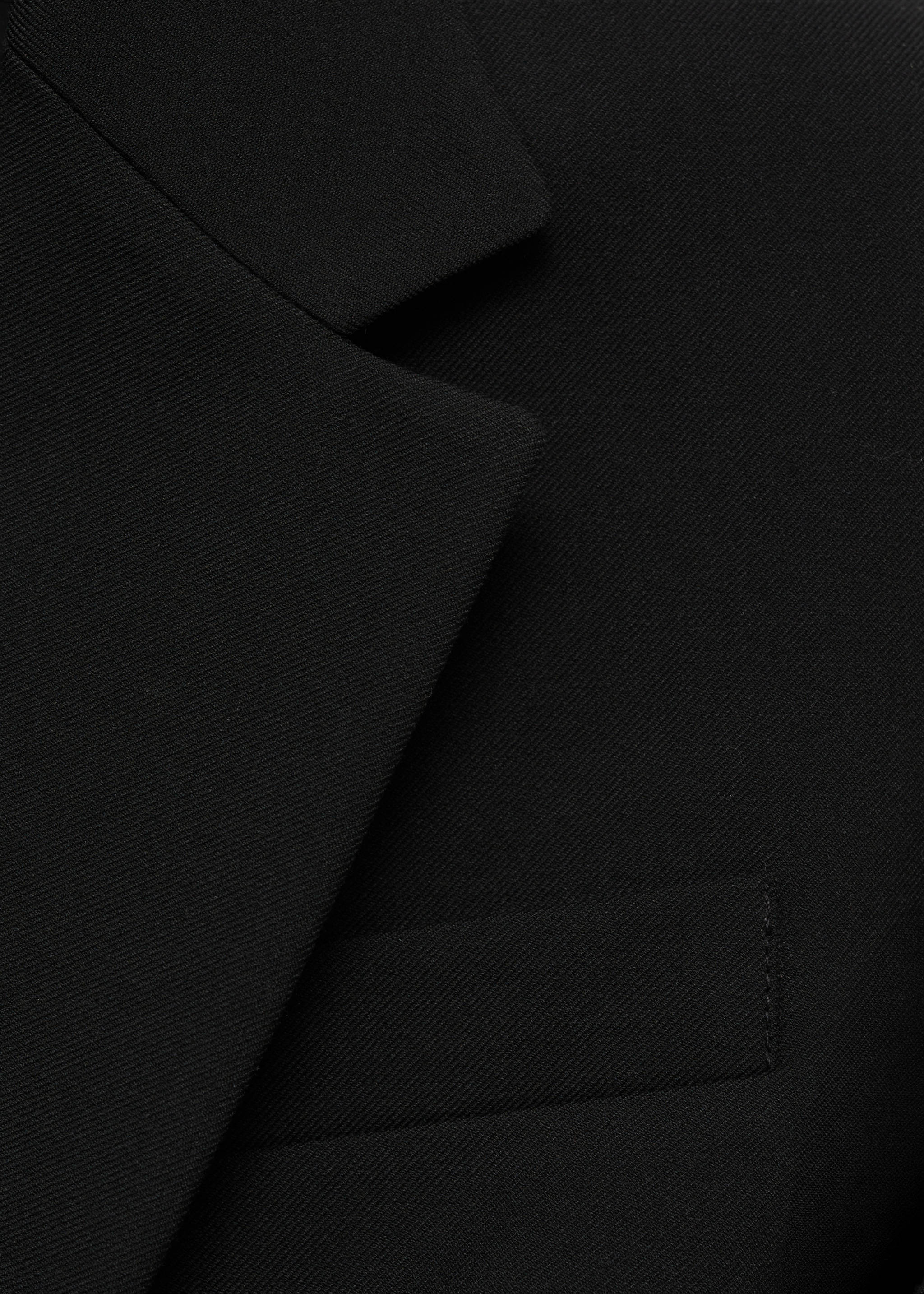 Blazer droit avec poches à rabat - Détail de l'article 0, Noir. Ref: 87085139-00.