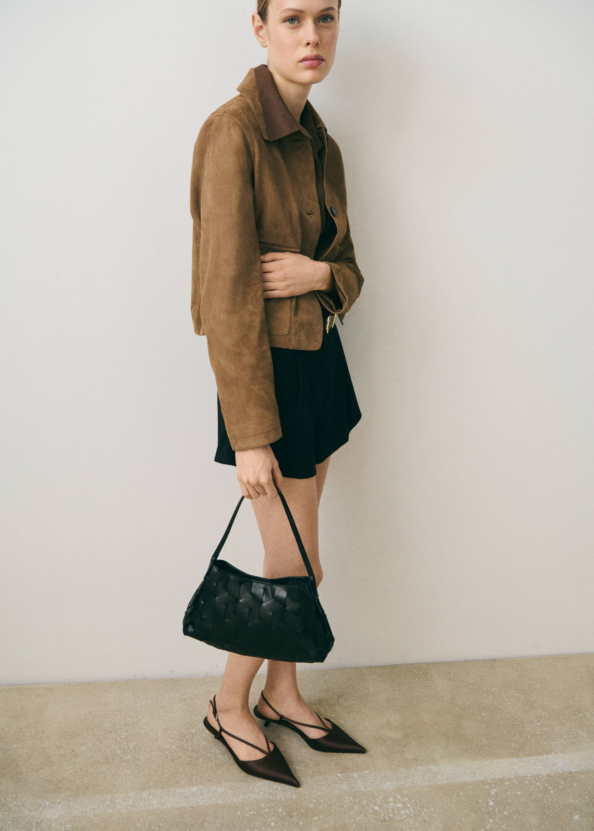 حقيبة كتف مضفرة من الجلد - تفاصيل المنتج 9