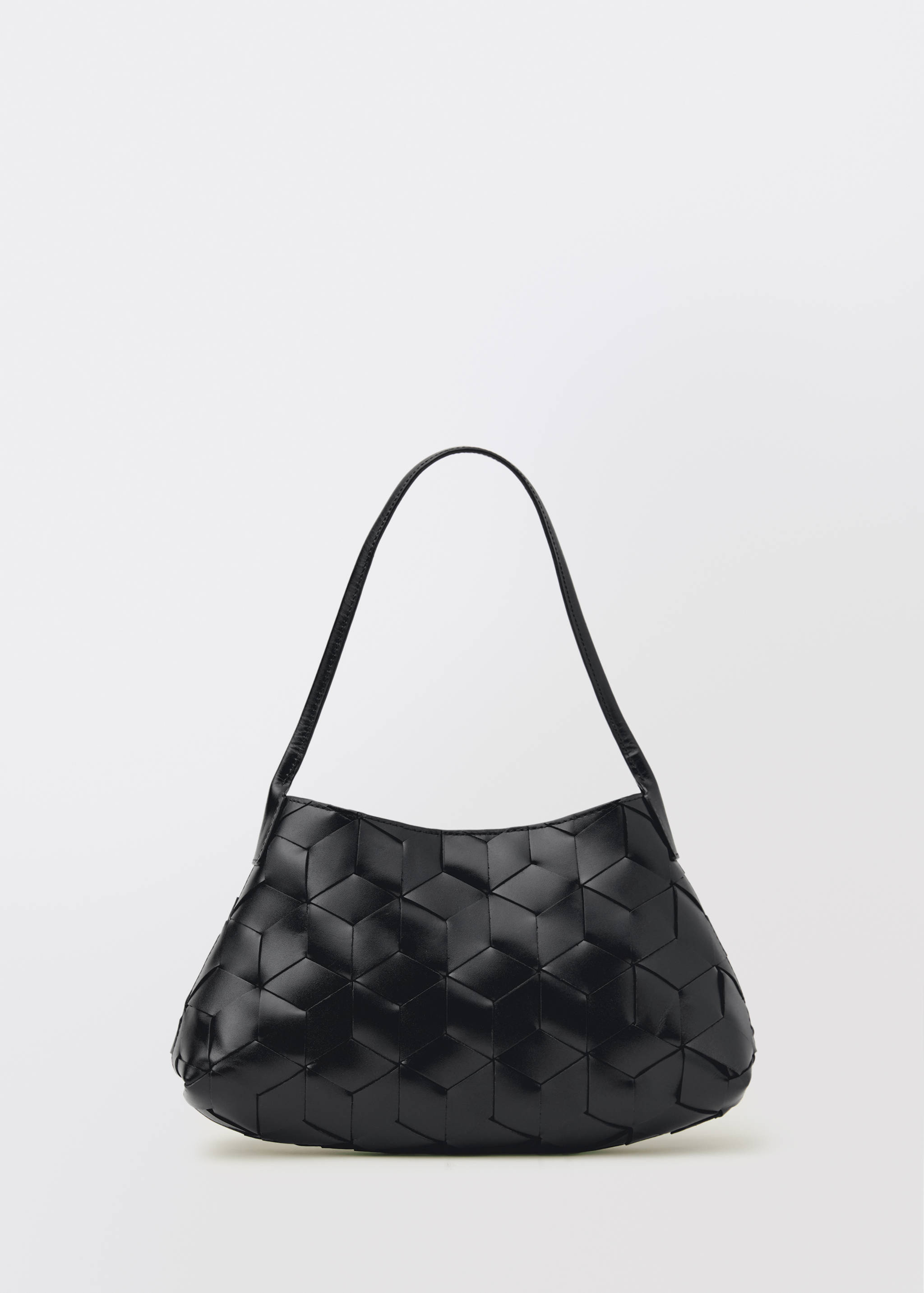 Borsa spalla pelle intrecciata - Articolo senza modello