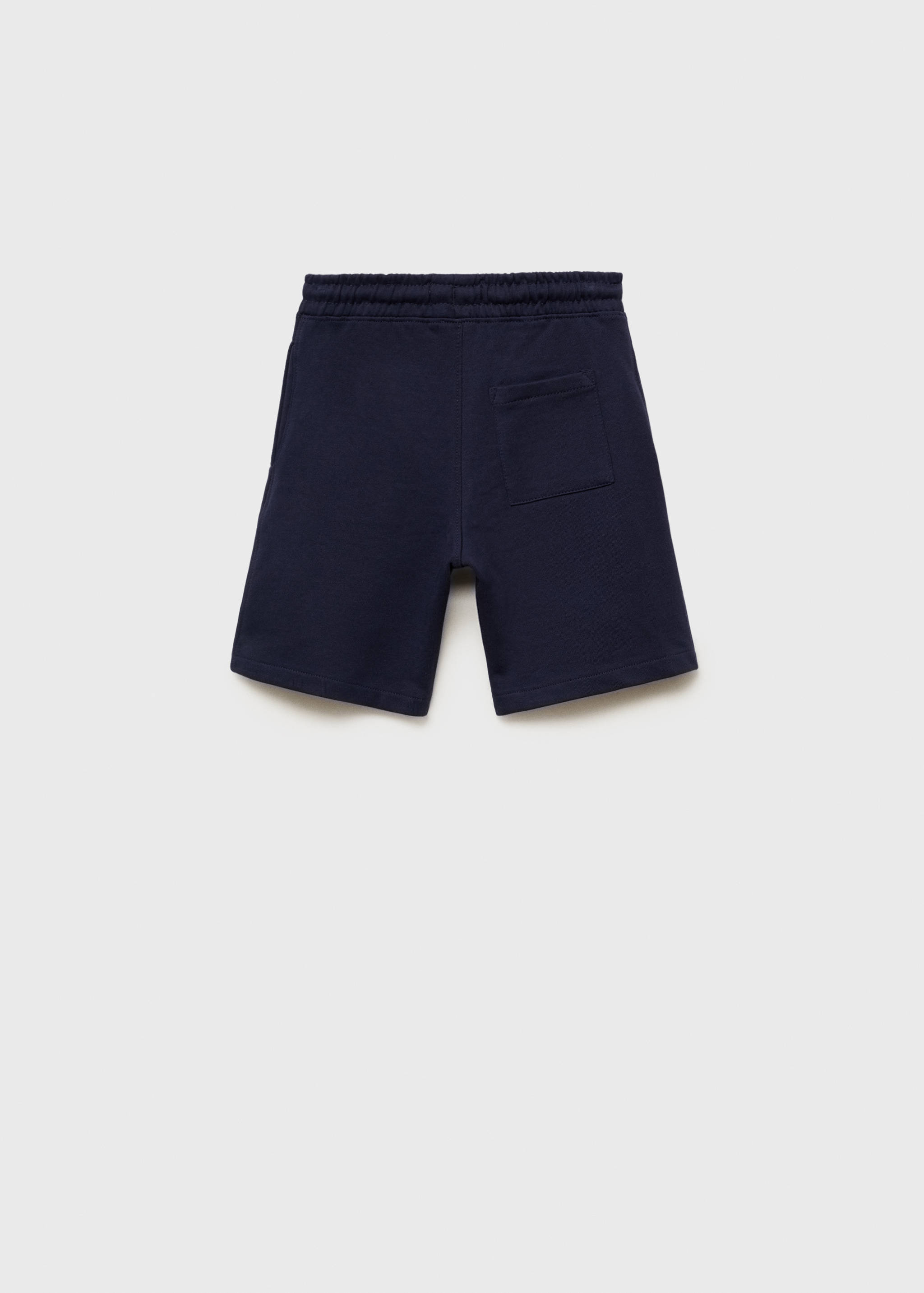 Cotton shorts with drawstring - Reverse of the article