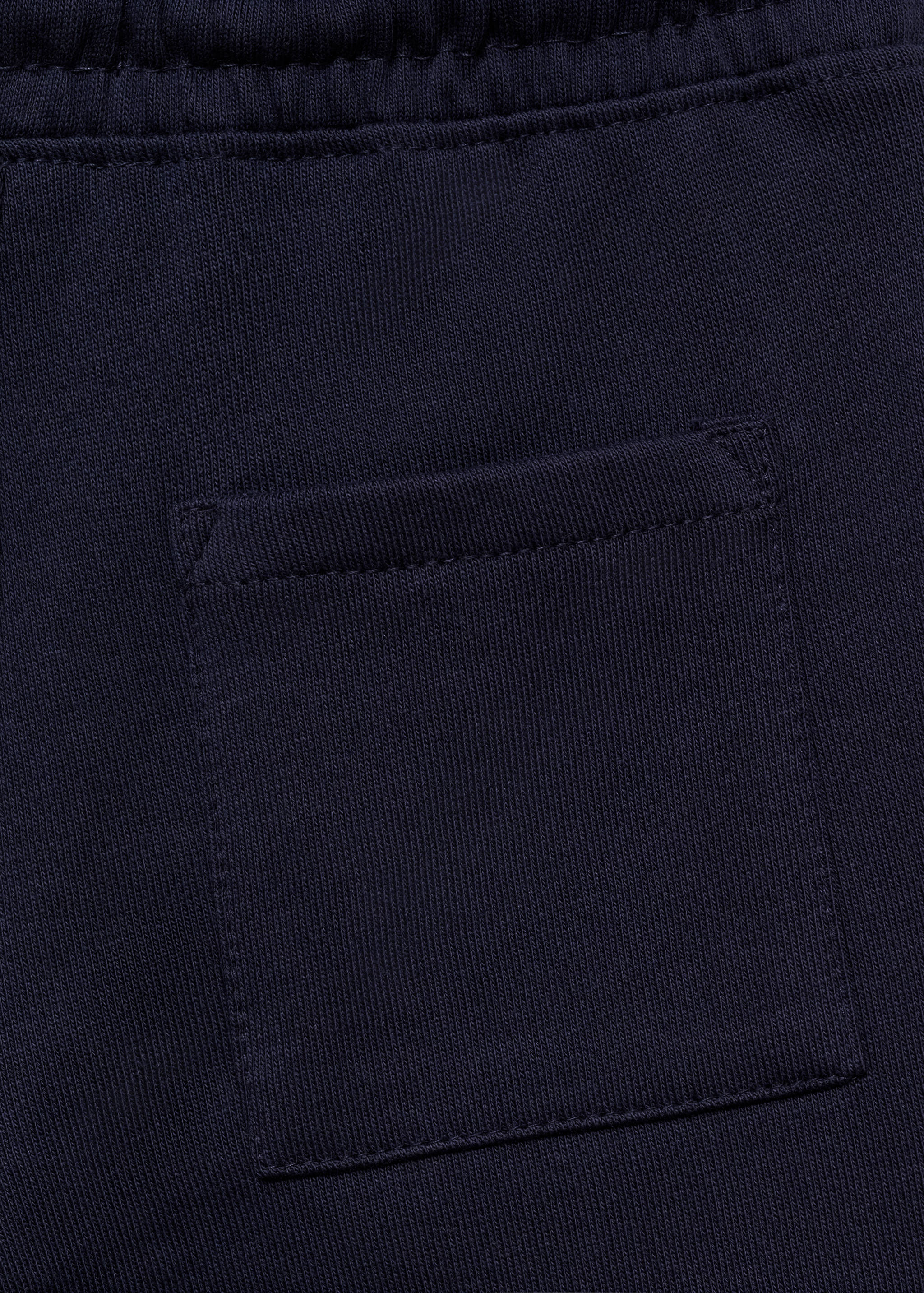 Cotton shorts with drawstring - Details of the article 0