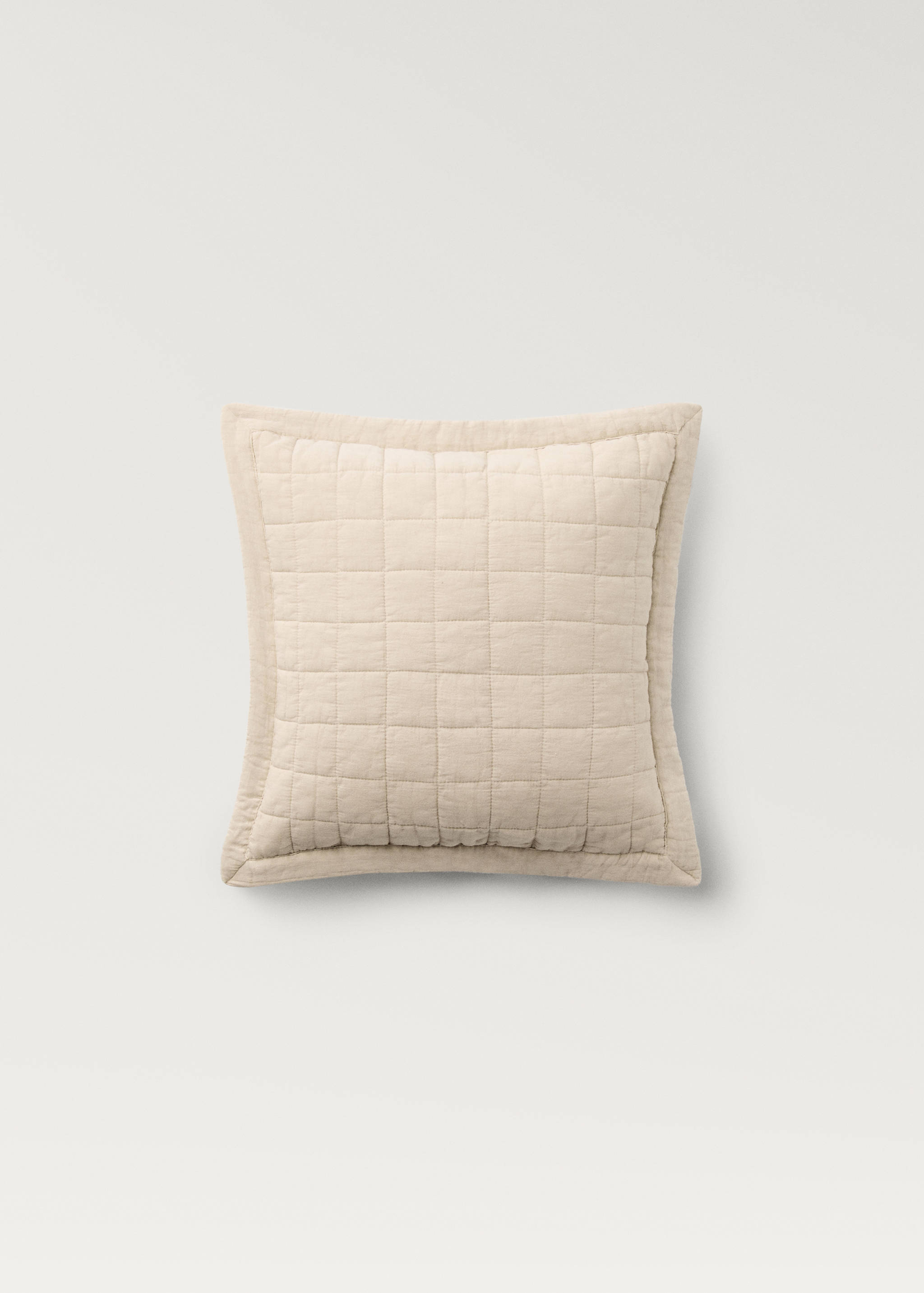 Washed cotton plaid children's bed cushion cover 40x40 cm - Article without model