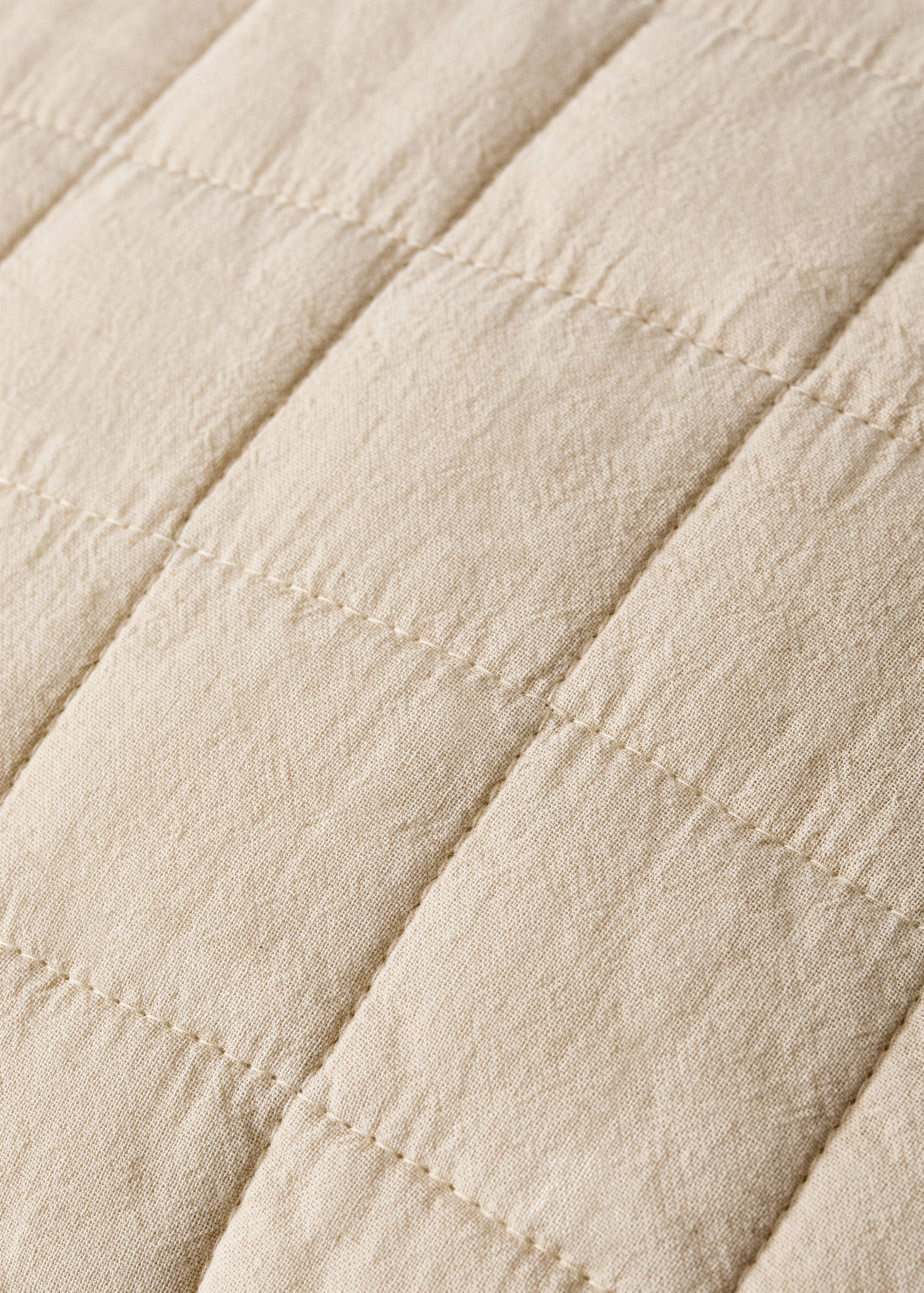 Washed cotton plaid children's bed cushion cover 40x40 cm - Details of the article 2