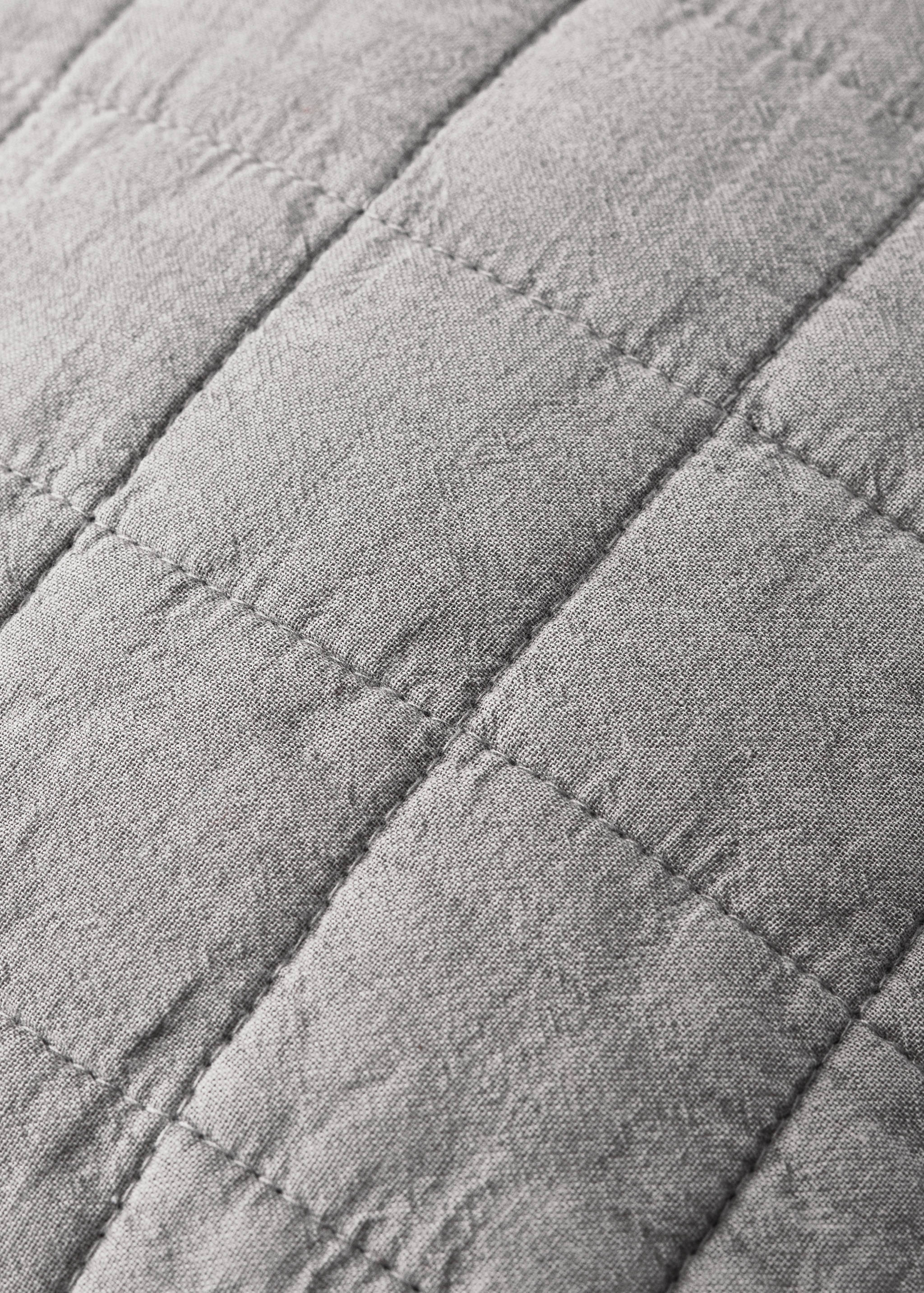 Washed cotton plaid children's bed cushion cover 40x40 cm - Details of the article 2