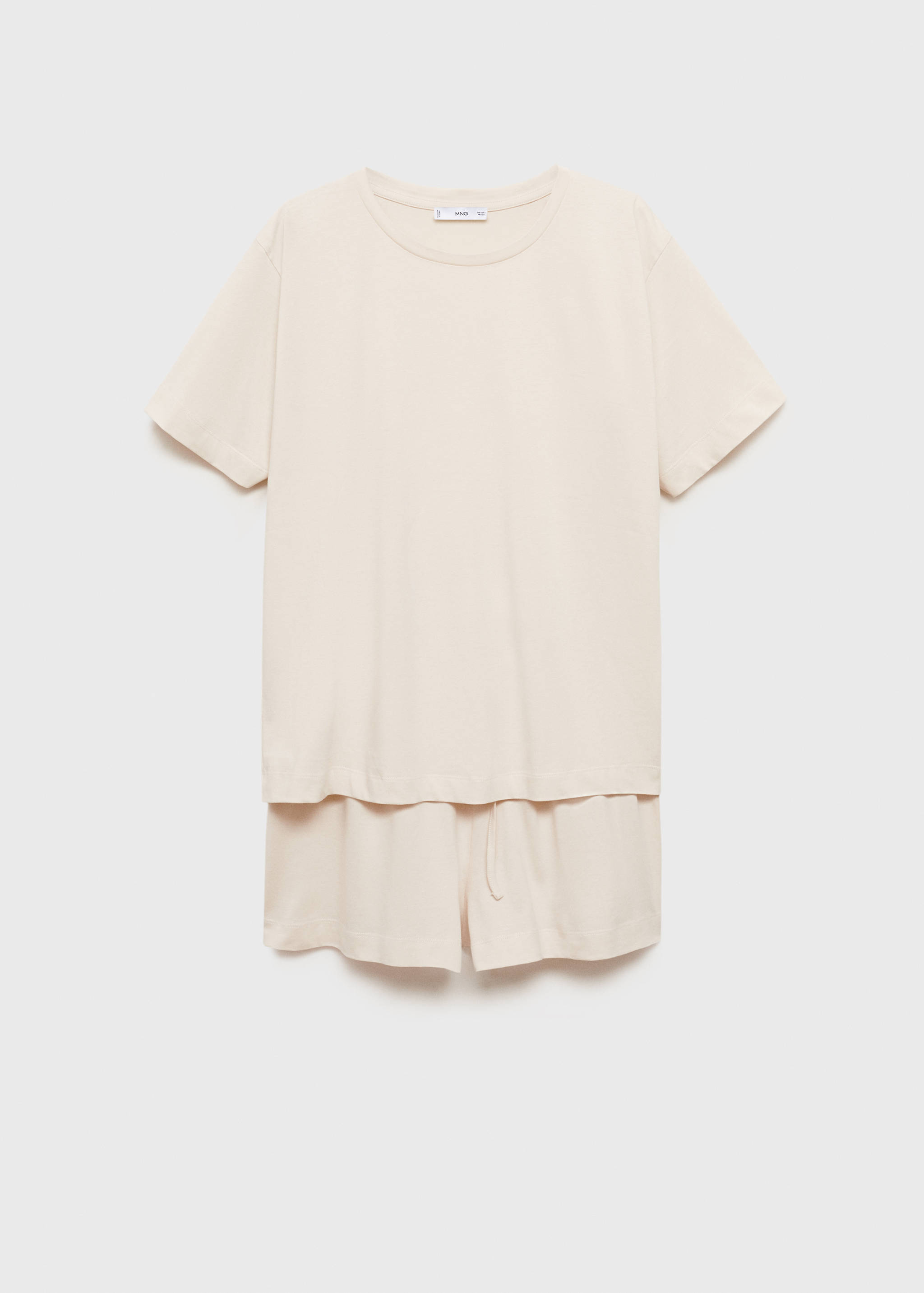 Two-piece short cotton pyjama set - Article without model