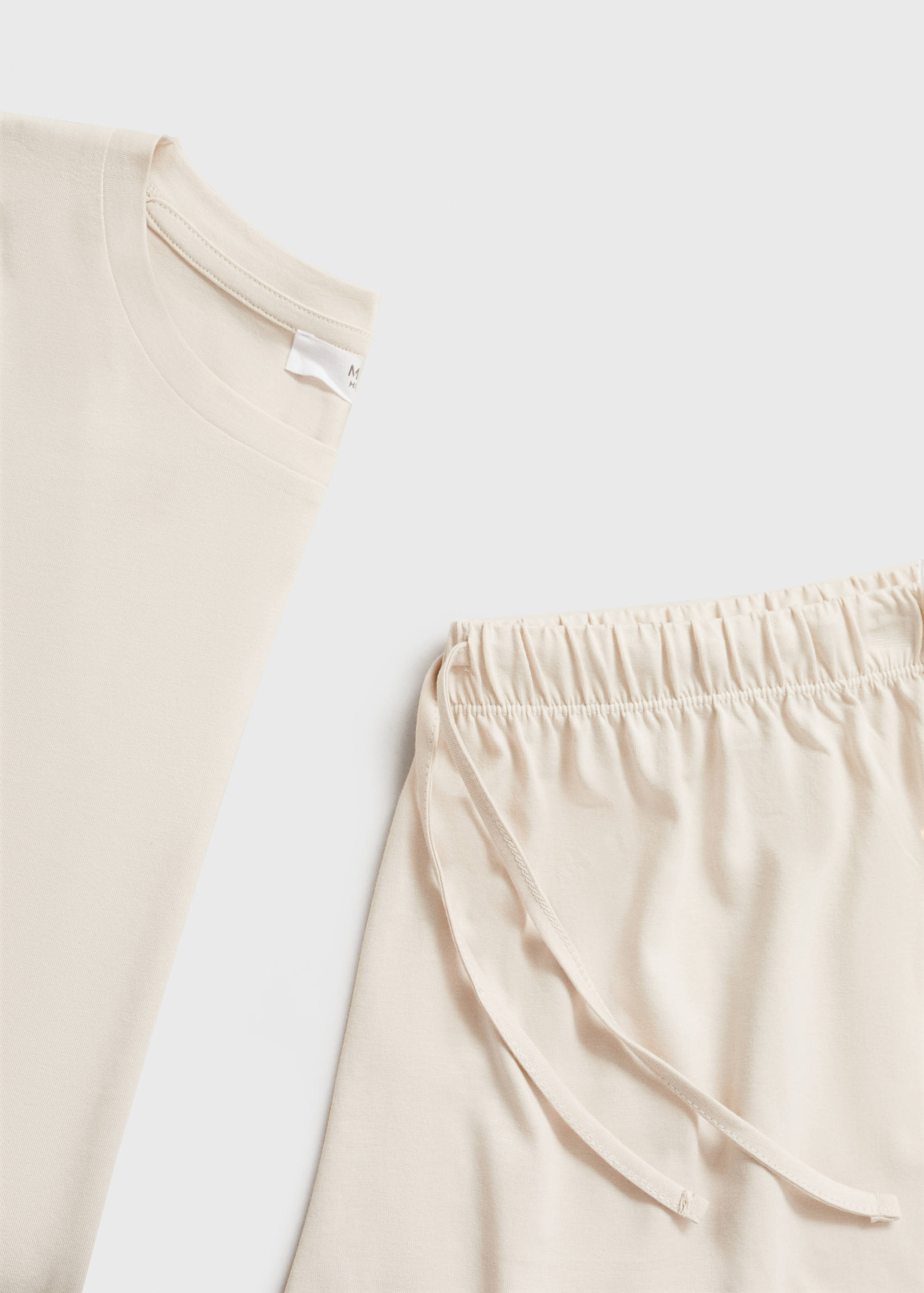 Two-piece short cotton pyjama set - Details of the article 0