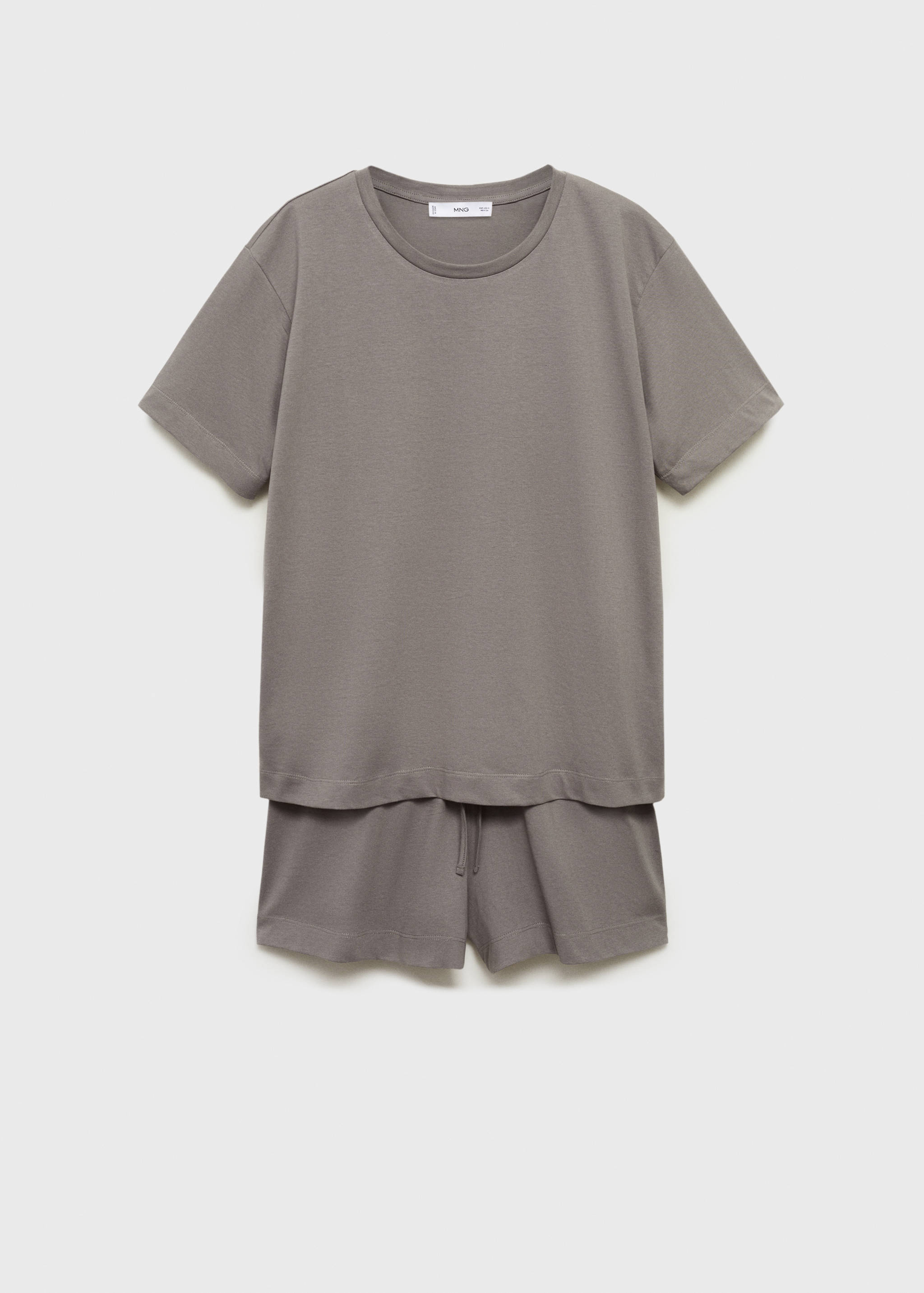 Two-piece short cotton pyjama set - Article without model