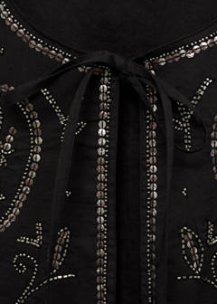 Beaded embroidered gilet — Black 6