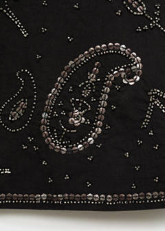 Beaded embroidered gilet — Black 8