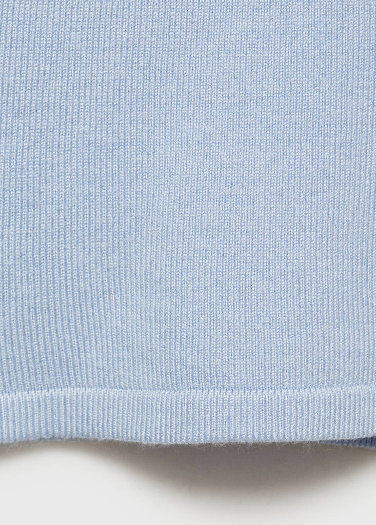 Top with contrasting finishes — Sky Blue