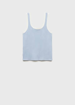 Top with contrasting finishes — Sky Blue 4