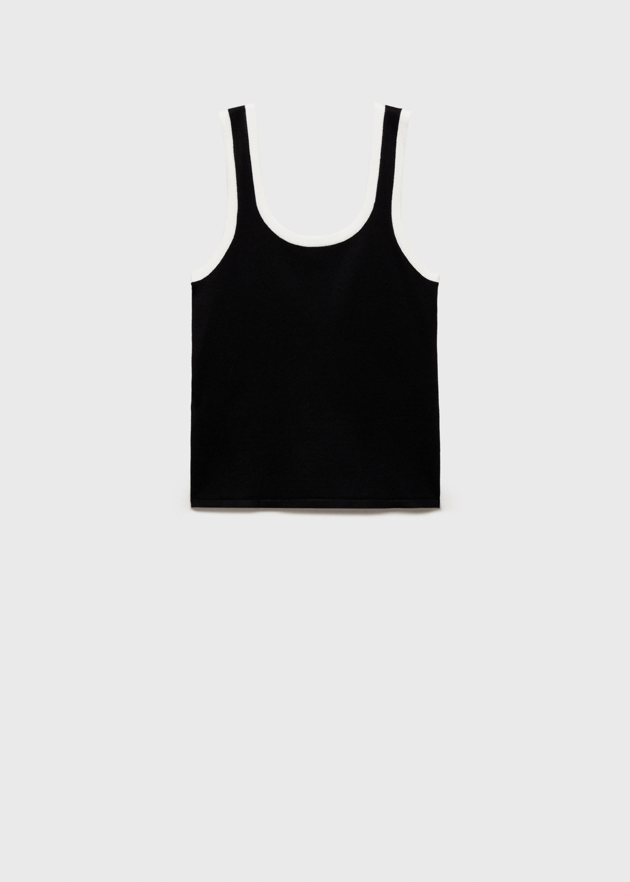 Top with contrasting finishes - Article without model