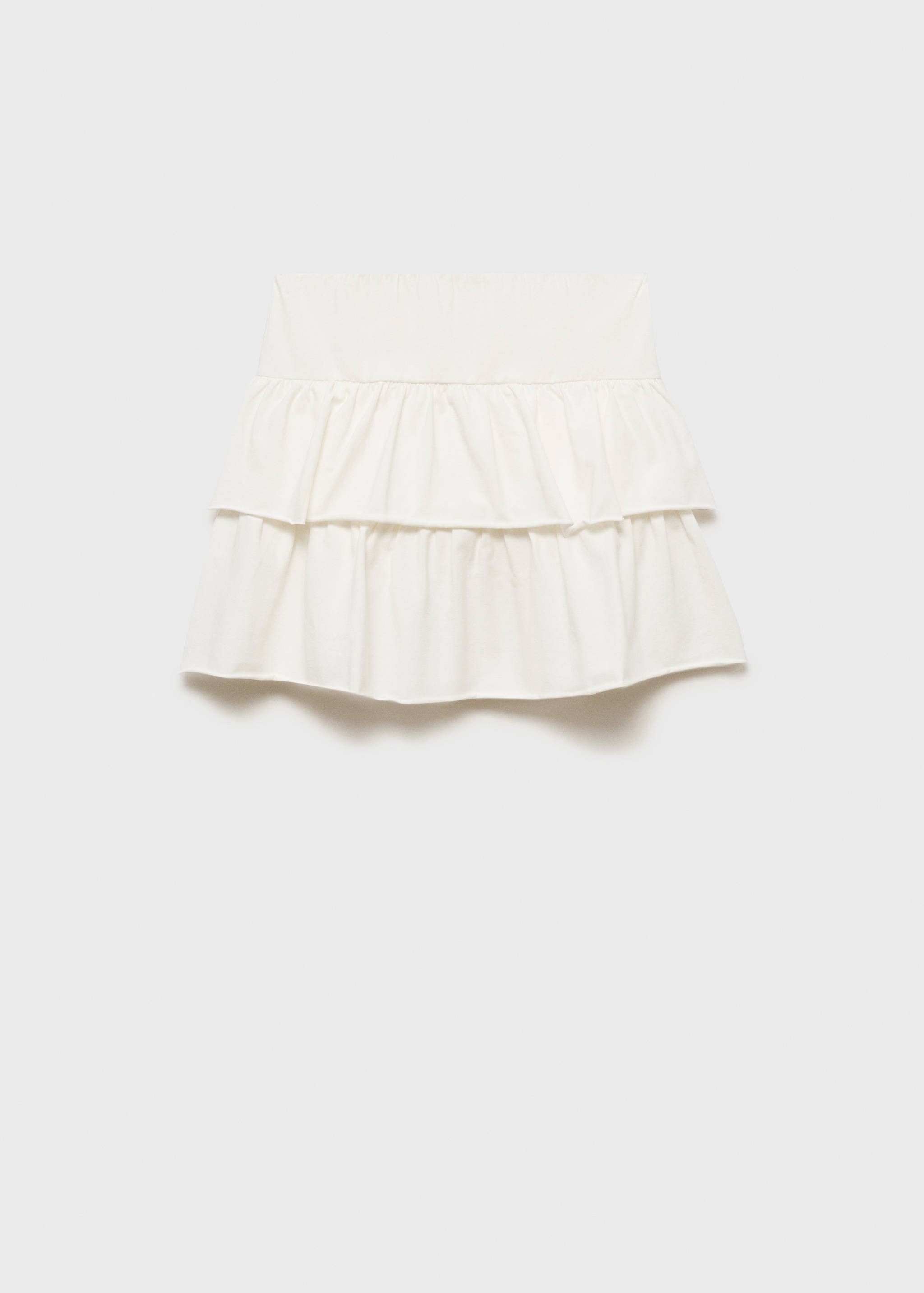 Ruffled mini-skirt trousers - Article without model