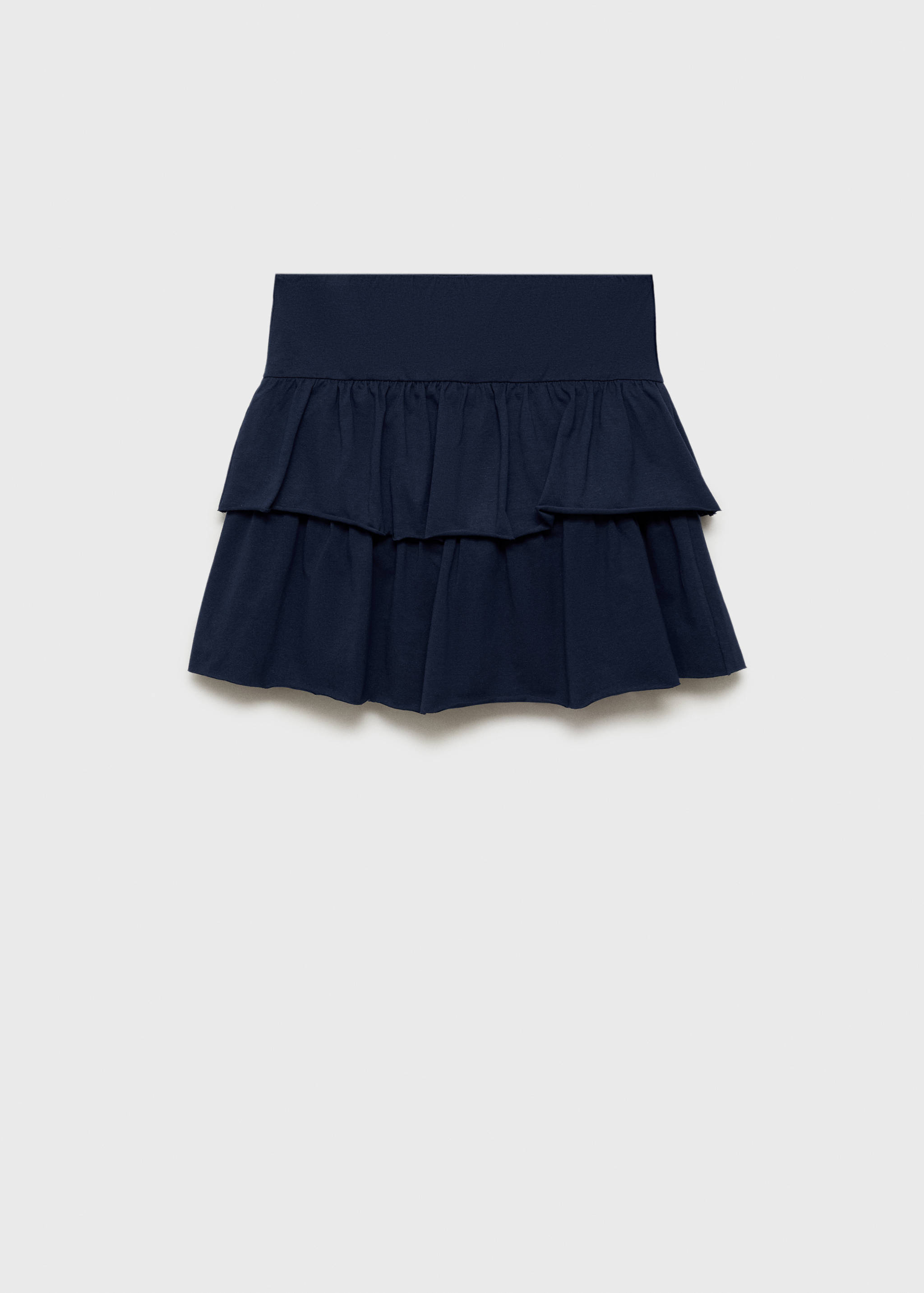 Ruffled mini-skirt trousers - Article without model