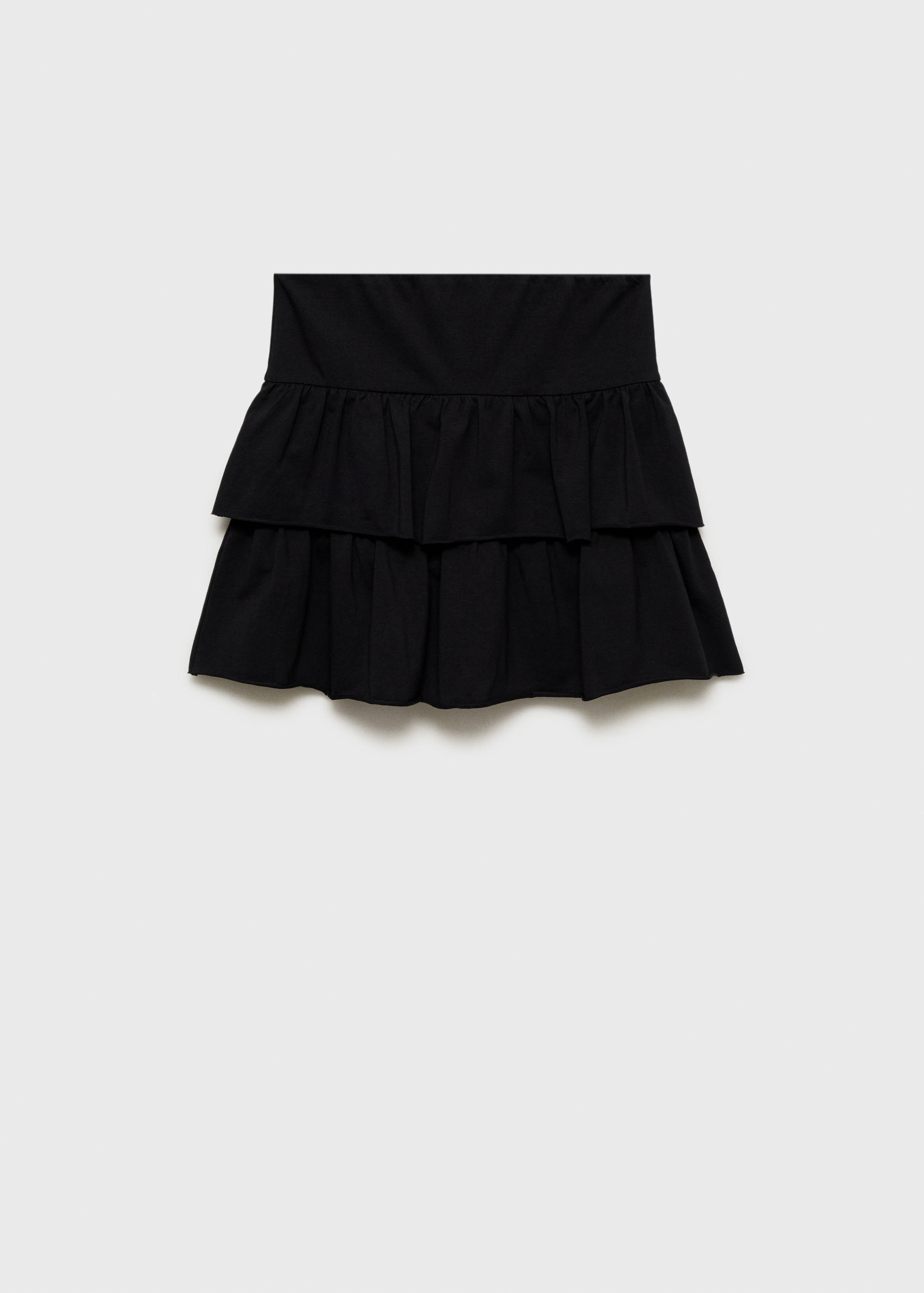 Ruffled mini-skirt trousers - Article without model
