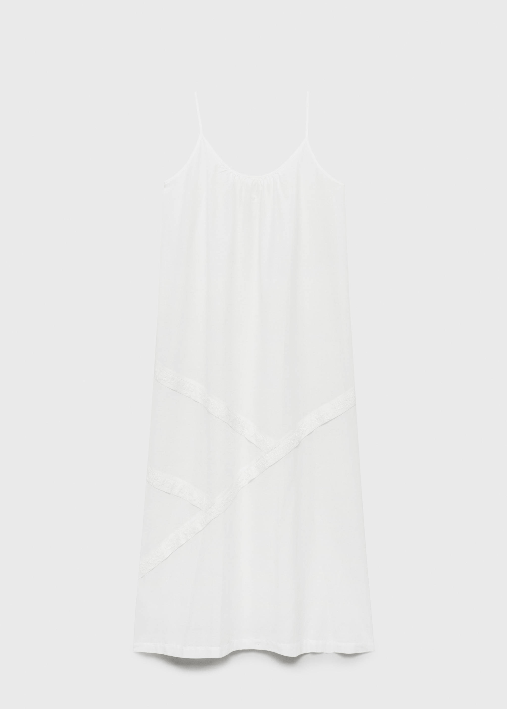 Cotton spaghetti-strap nightgown - Article without model