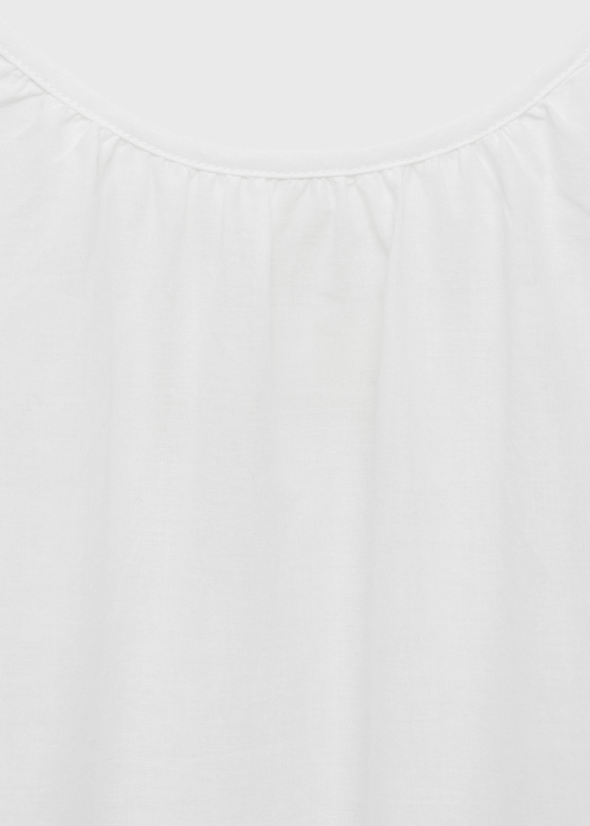 Cotton spaghetti-strap nightgown - Details of the article 0
