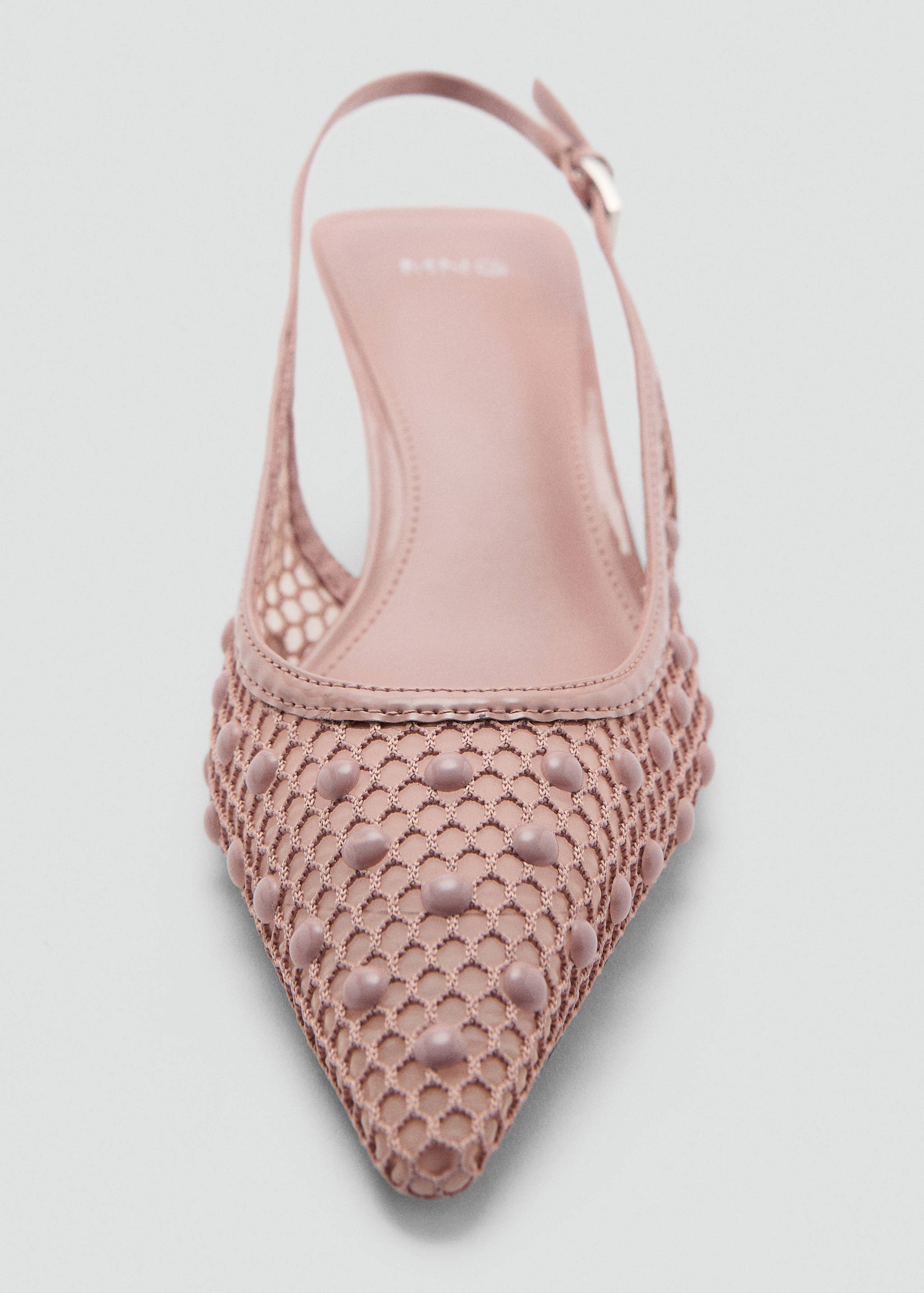 Mesh heeled shoes with decorative balls - Details of the article 3