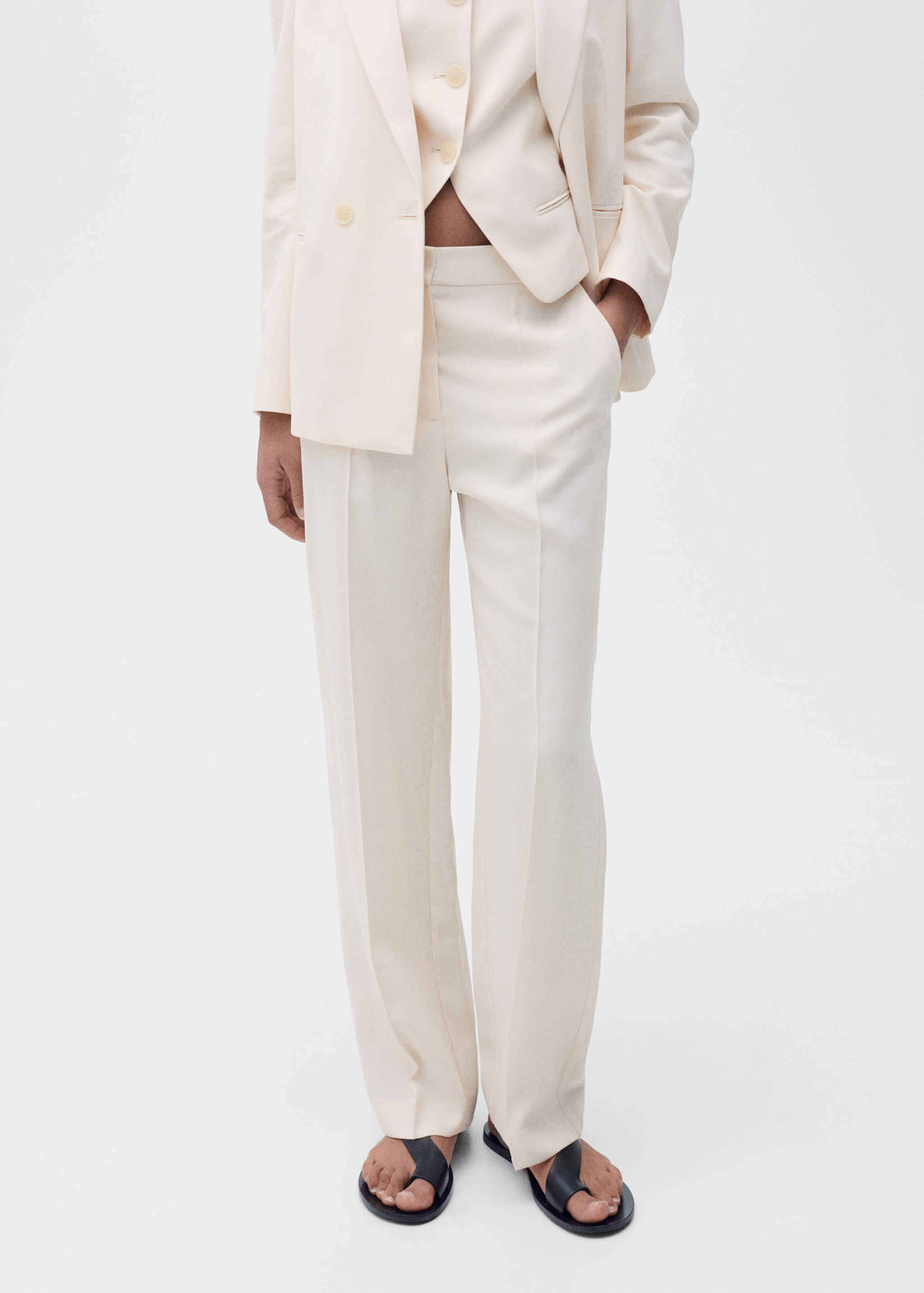 سروال بدلة مستقيم - رؤية وسط