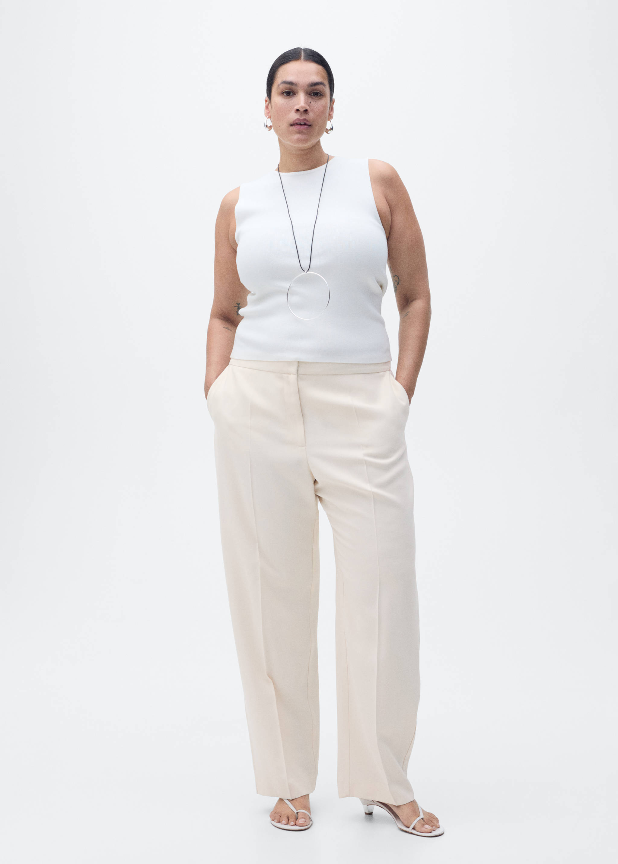 سروال بدلة مستقيم - تفاصيل المنتج 3