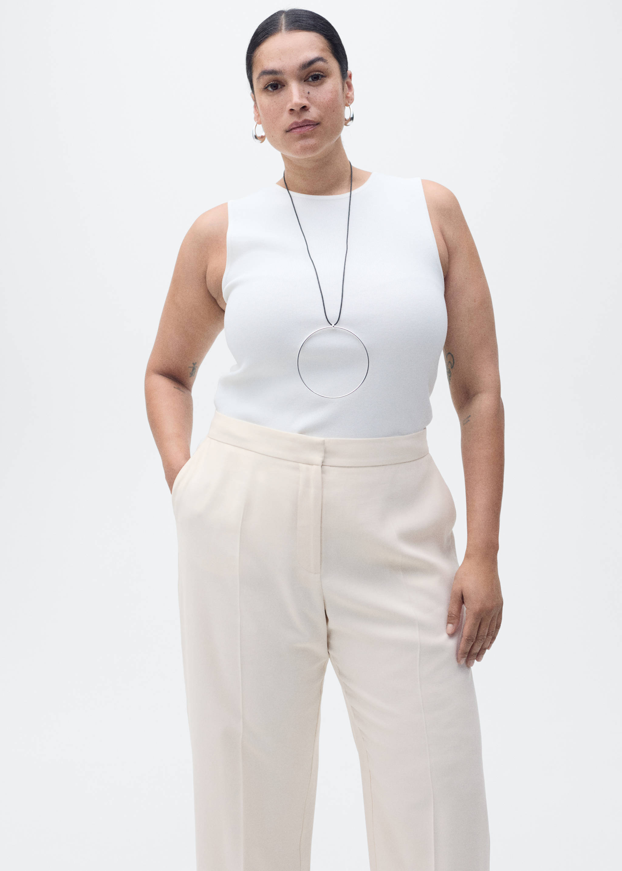 سروال بدلة مستقيم - تفاصيل المنتج 5