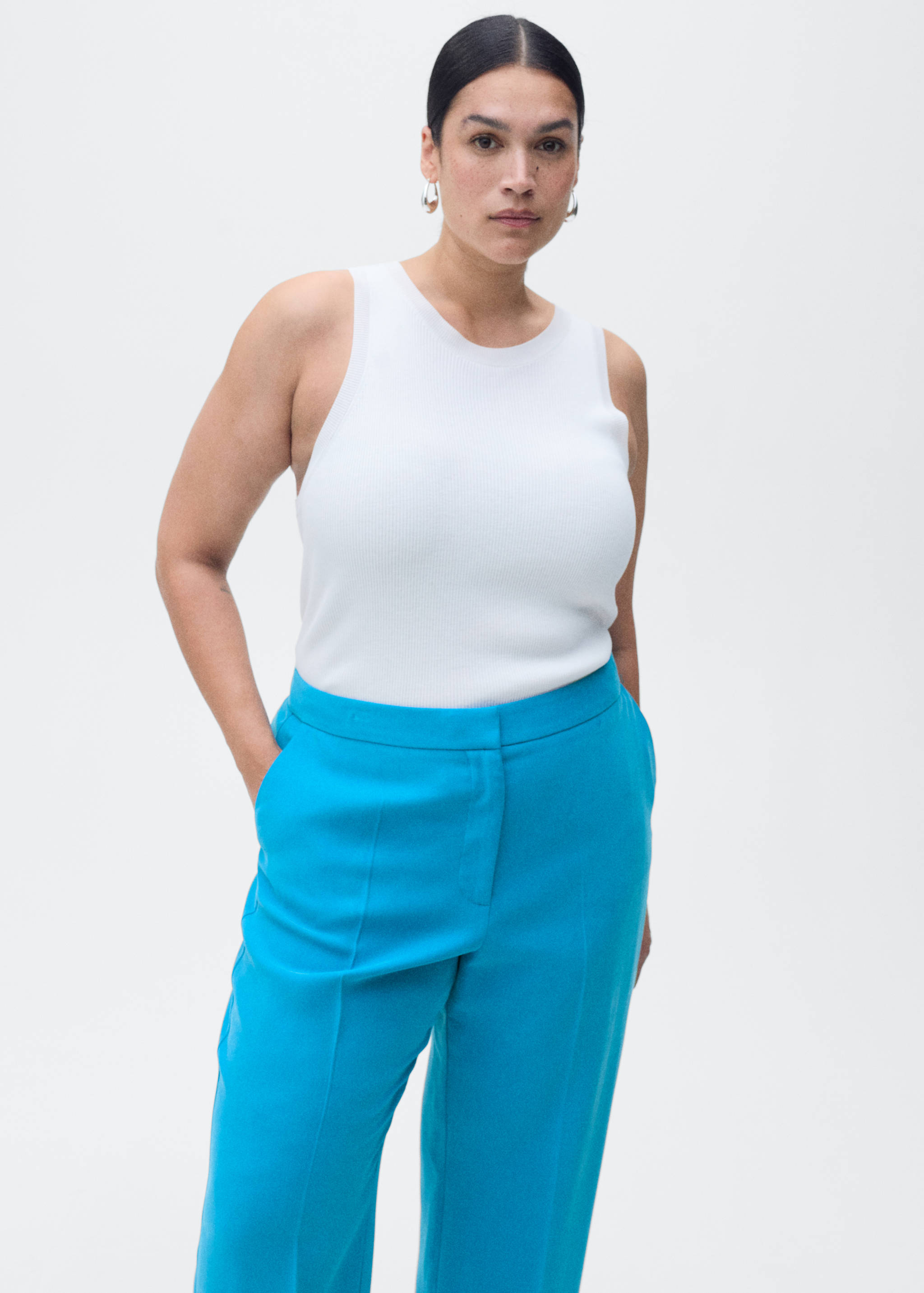 Straight suit trousers - Details of the article 5