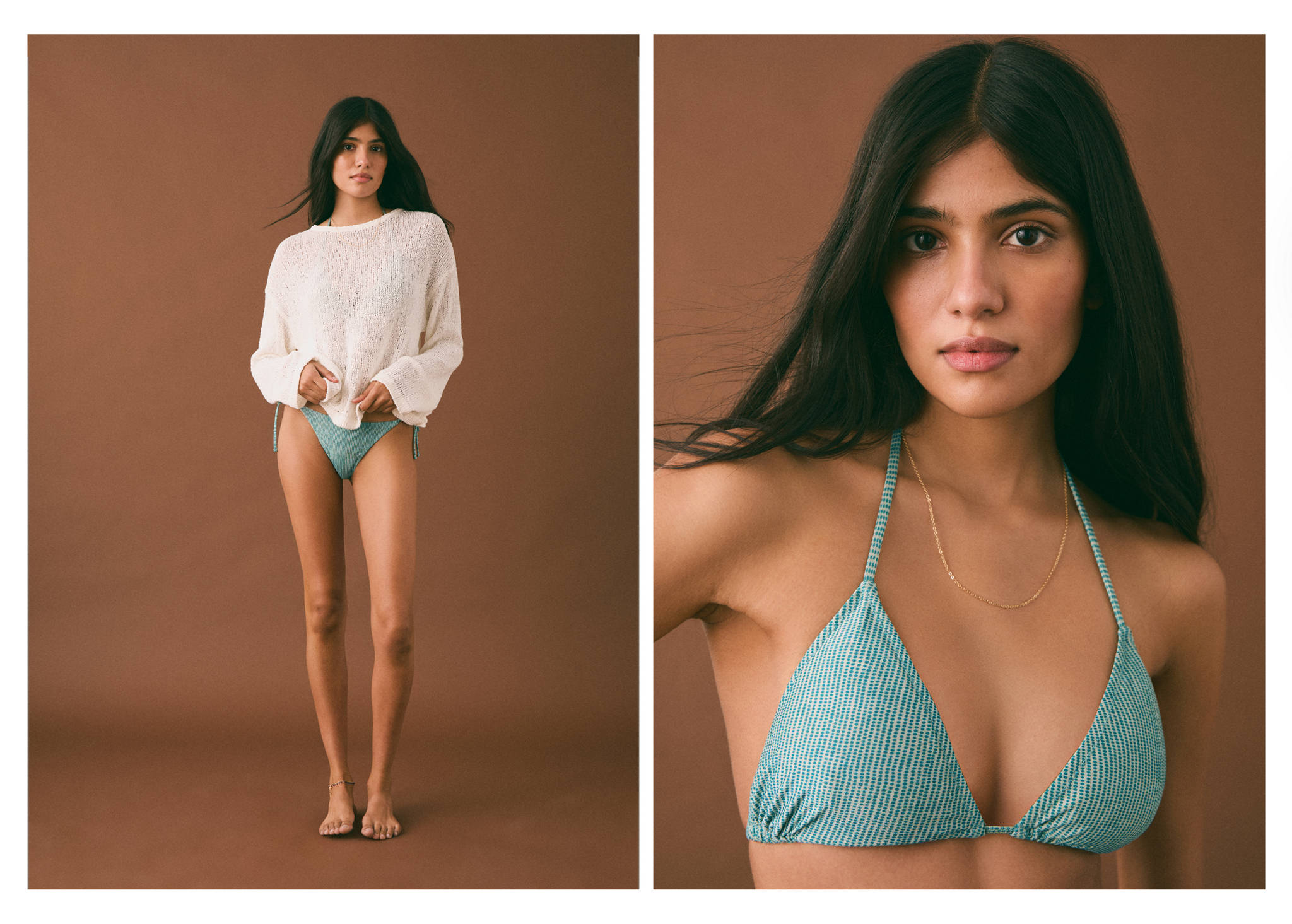 Lurex printed bikini - Panoramic plane