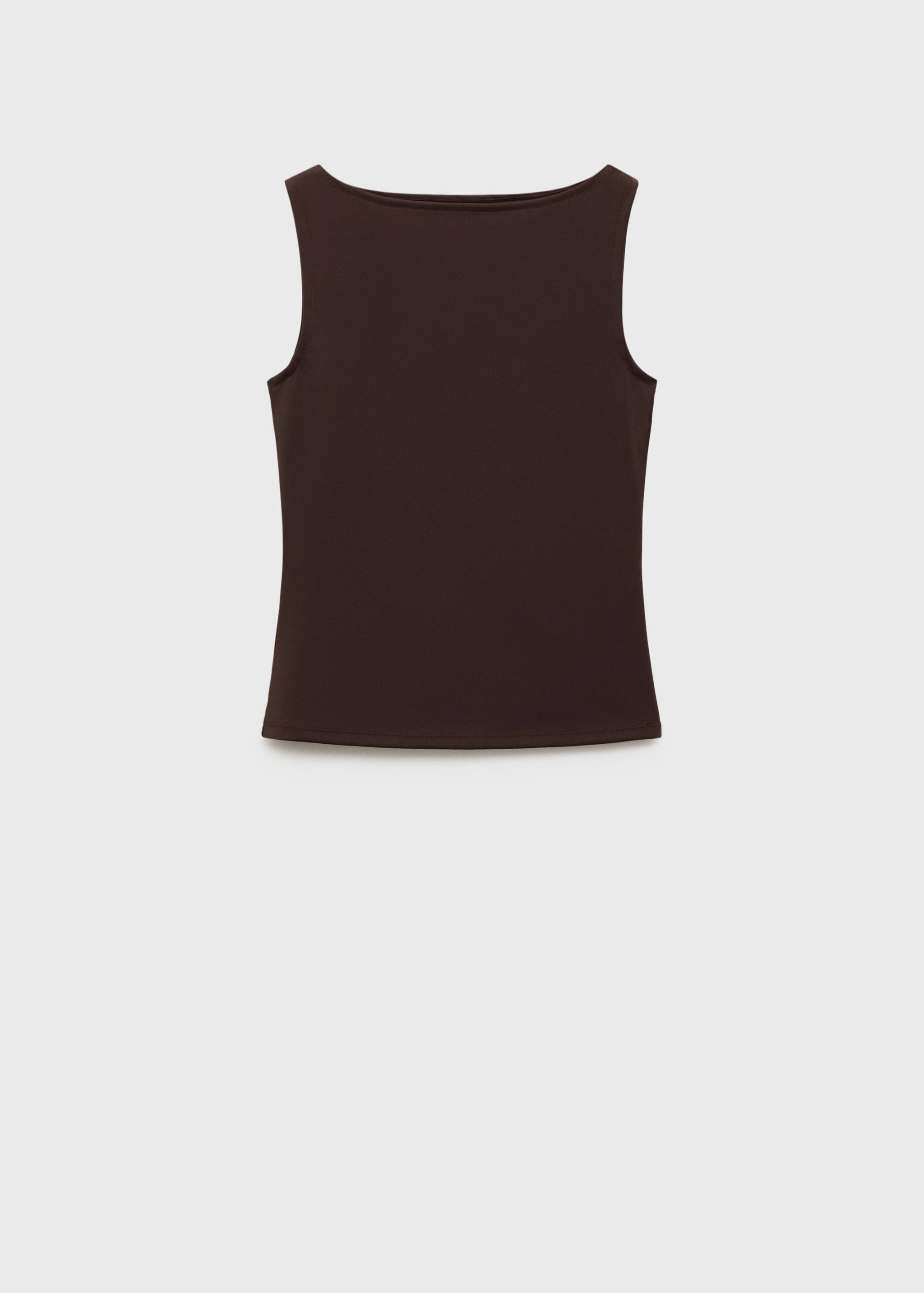 Boat neck strapless top - Article without model