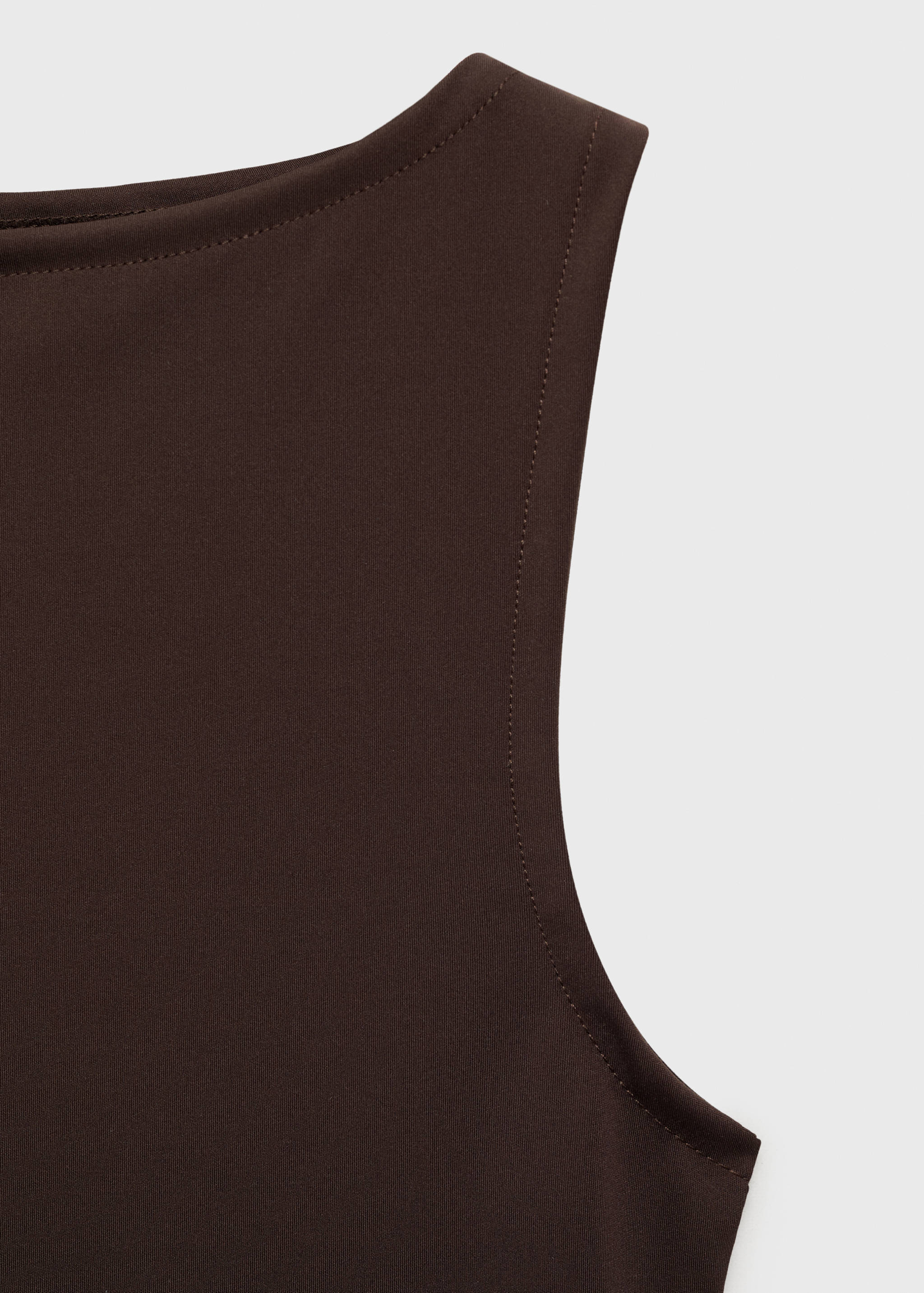 Boat neck strapless top - Details of the article 8