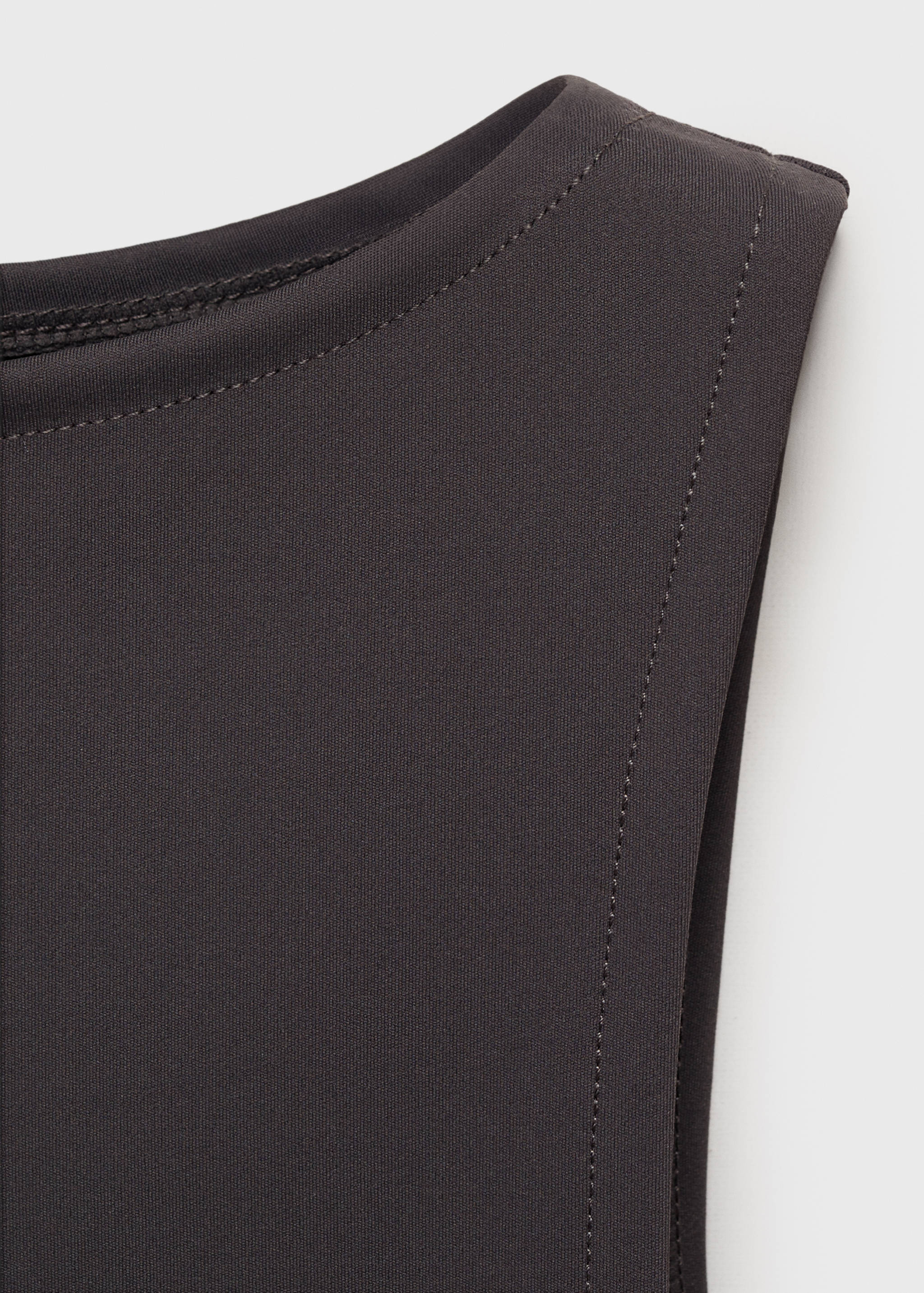 Boat neck strapless top - Details of the article 8