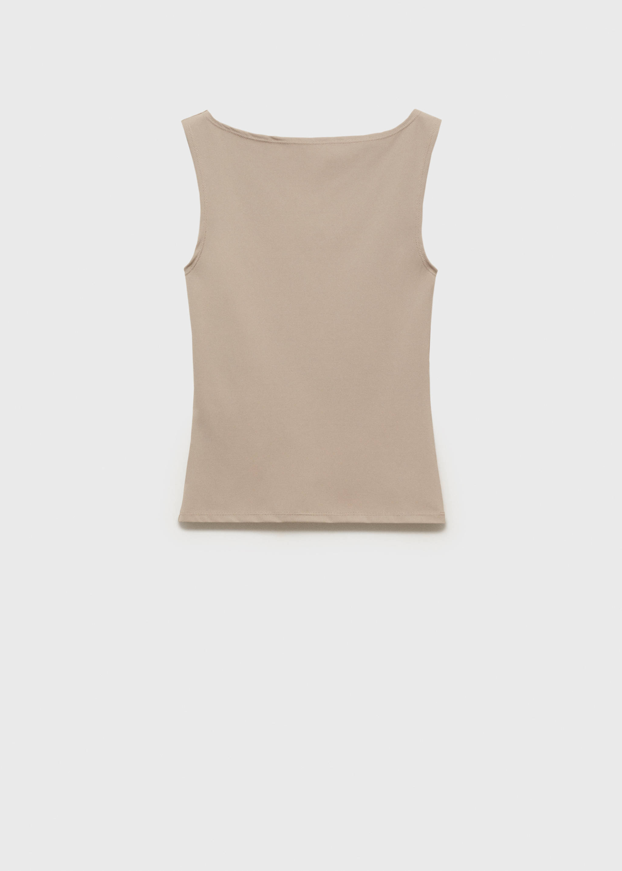 Boat neck strapless top - Article without model