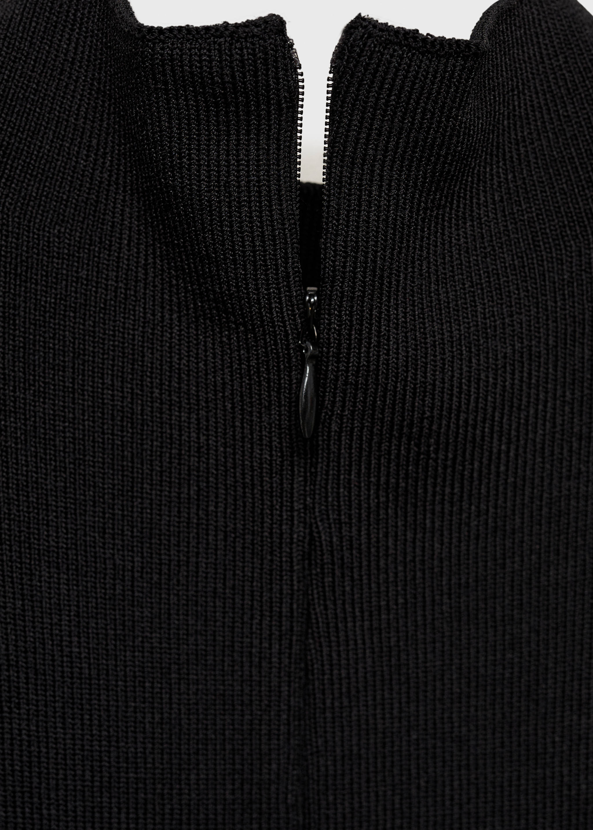 Knitted dress with semi-transparent skirt - Details of the article 0