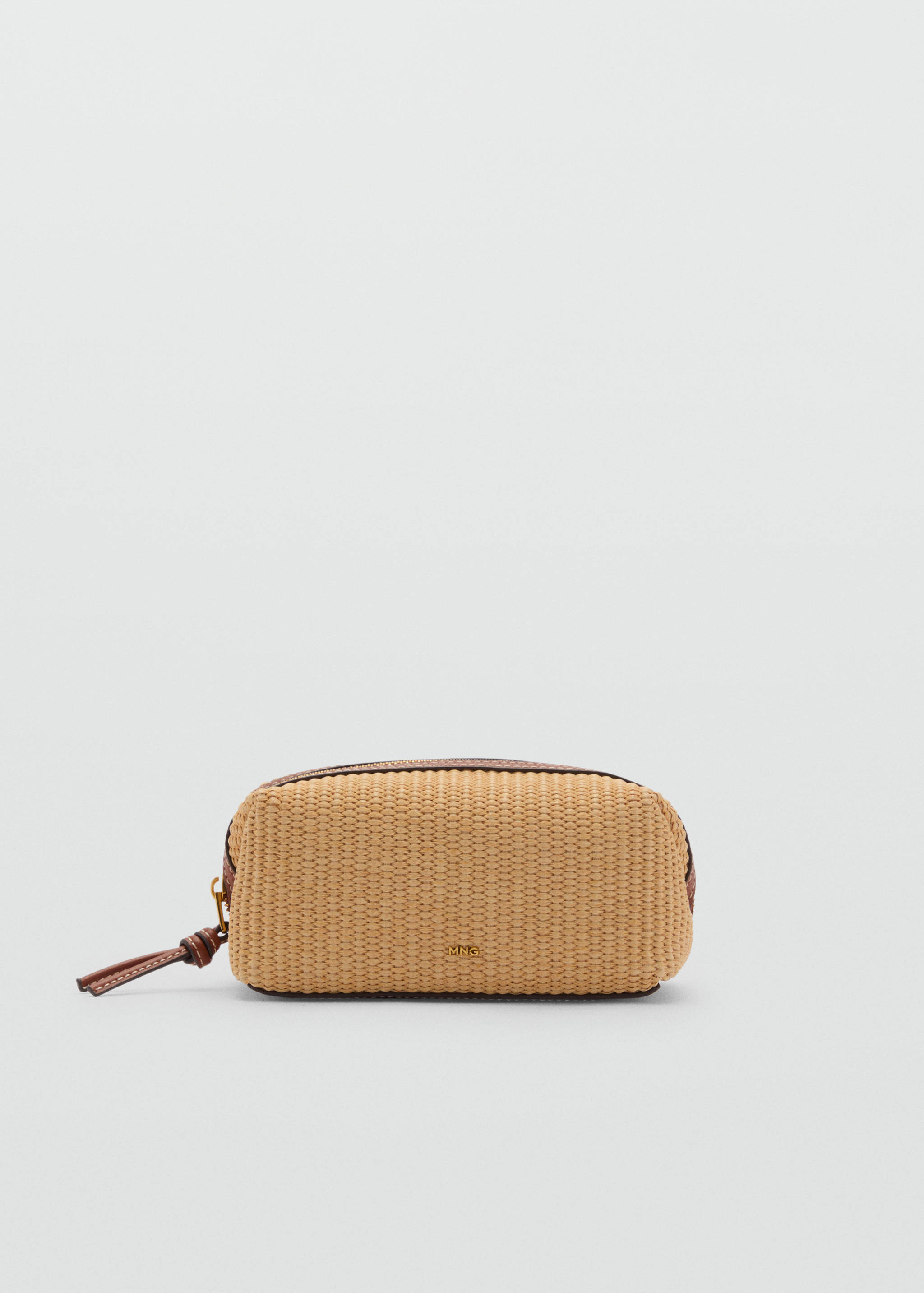 Raffia effect toiletry bag - Article without model