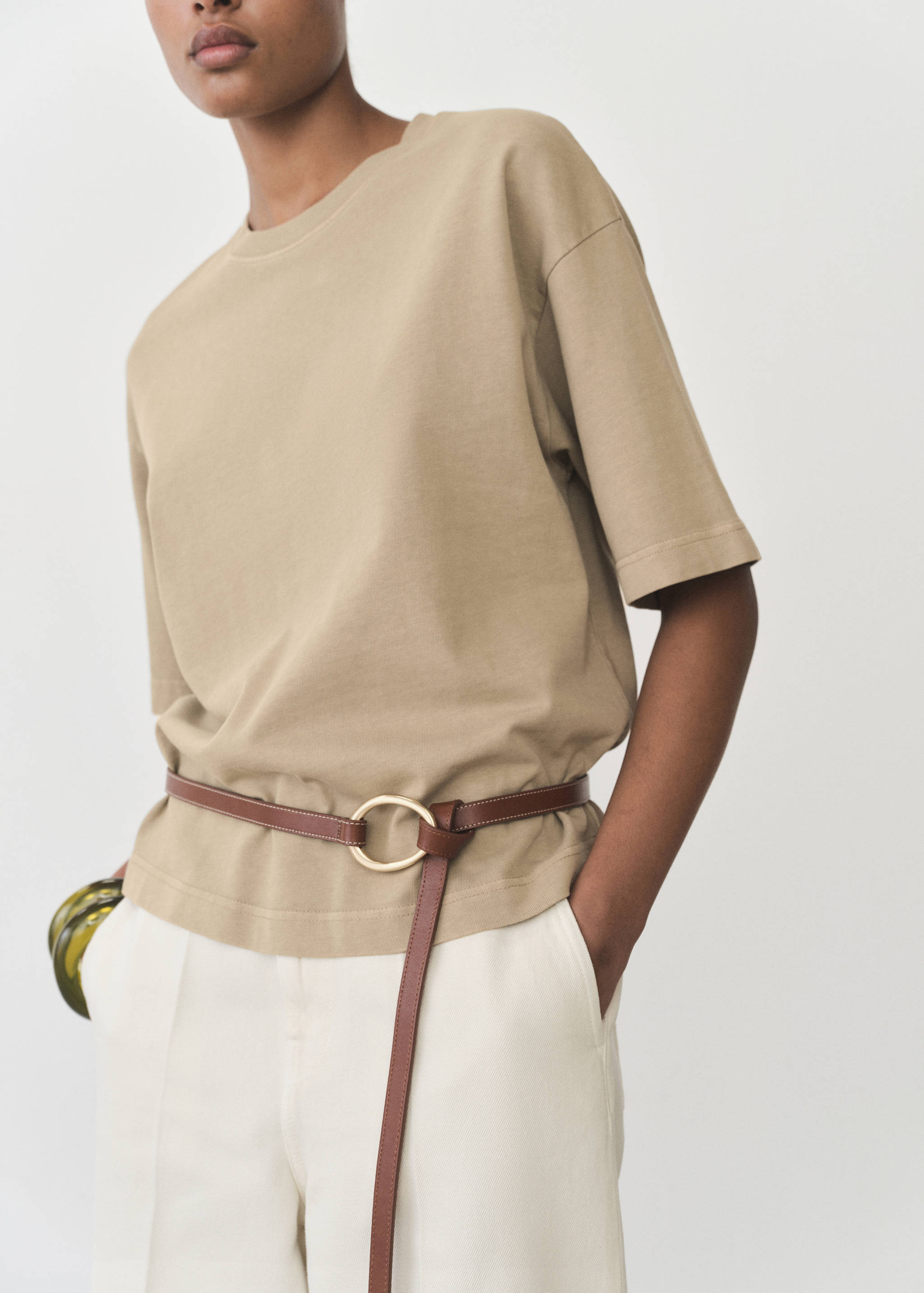 Oversized cotton t-shirt - Medium plane