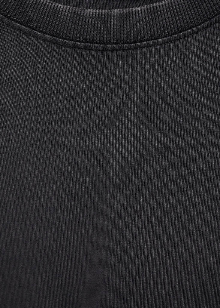 Oversized cotton t-shirt — Charcoal