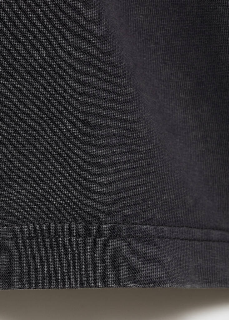 Oversized cotton t-shirt — Charcoal