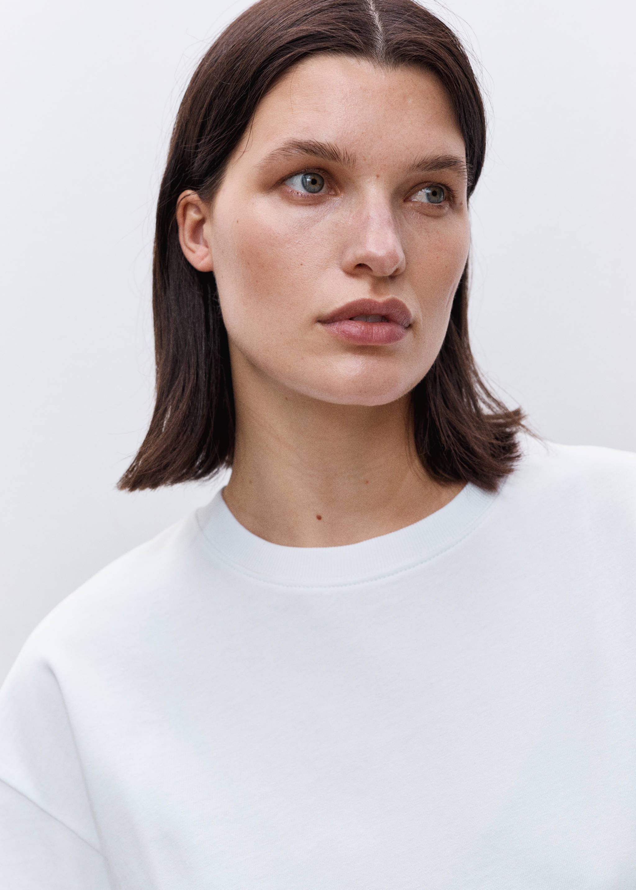 Oversized cotton maternity t-shirt - Details of the article 1