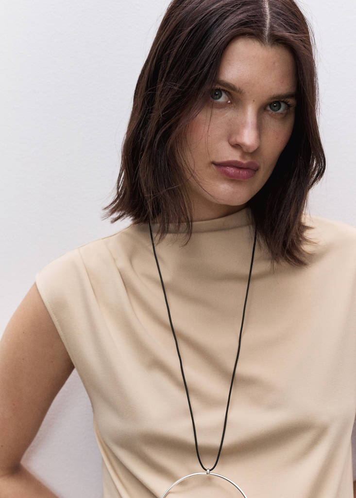 Wide leg maternity trousers — Sand