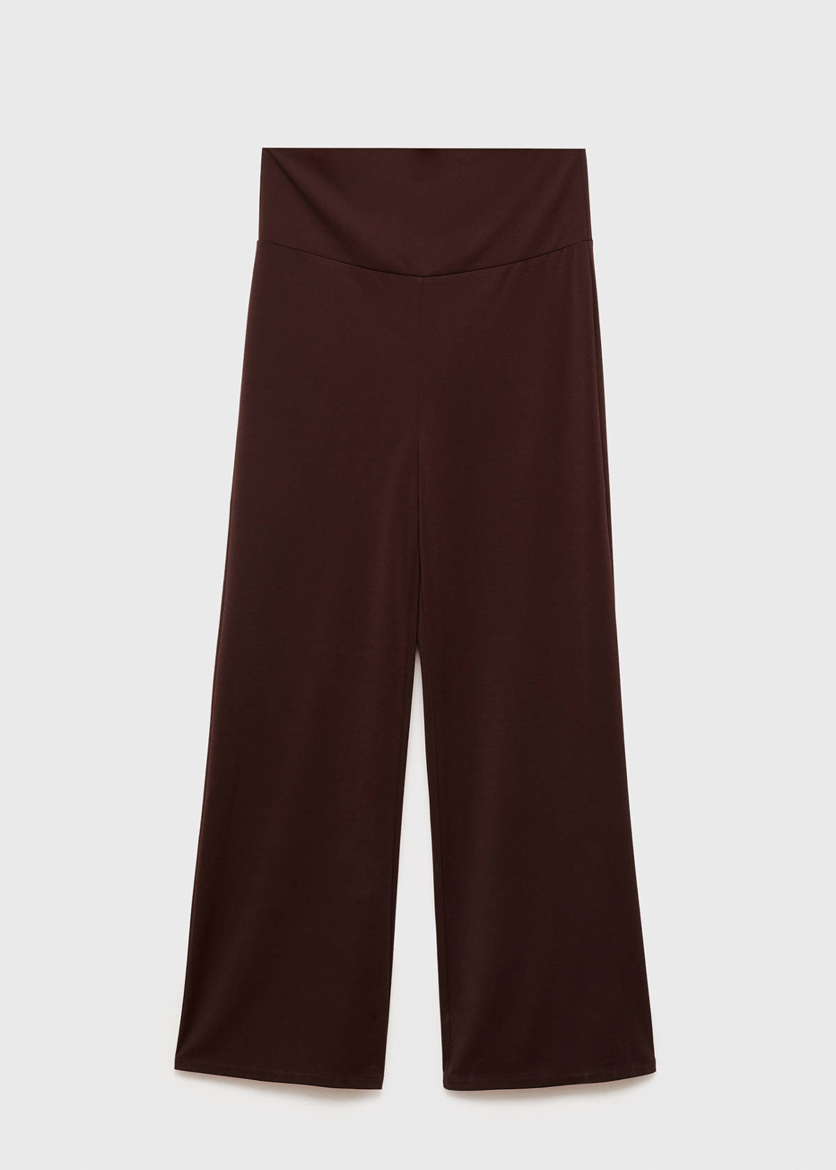 Wide leg maternity trousers — Chocolate