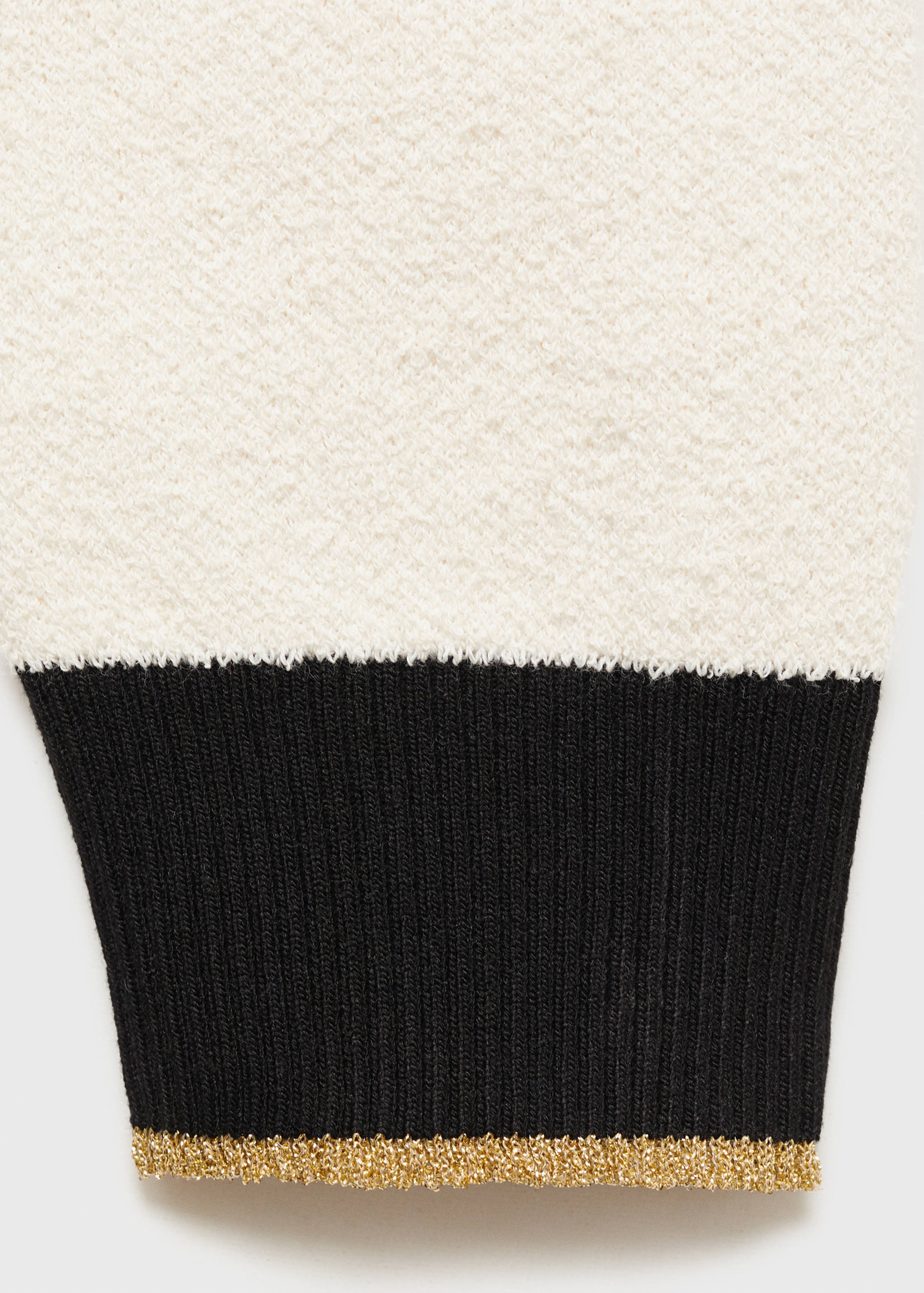 Cardigan en maille à double bordure - Détail de l'article 0