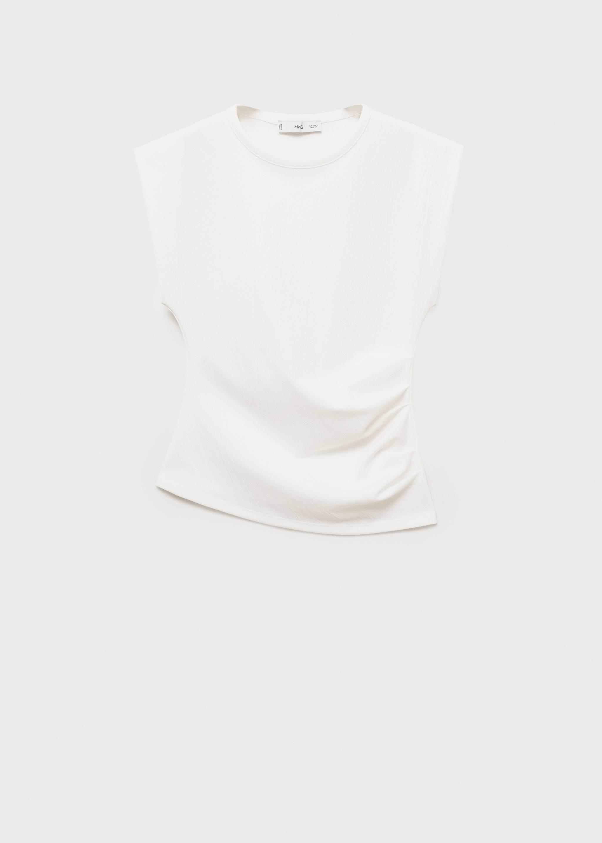 Draped sleeveless t-shirt - Article without model