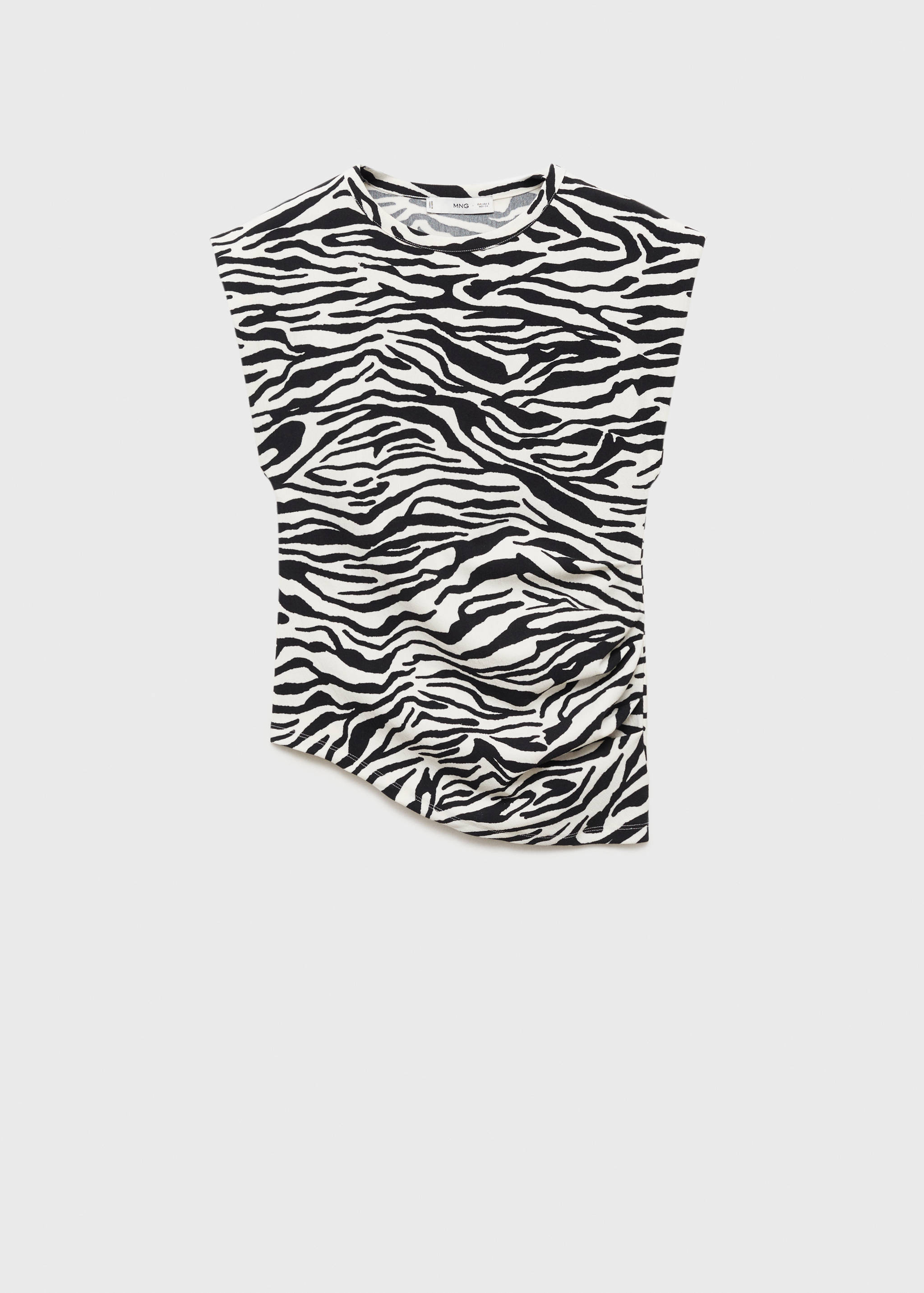 Draped sleeveless t-shirt - Article without model